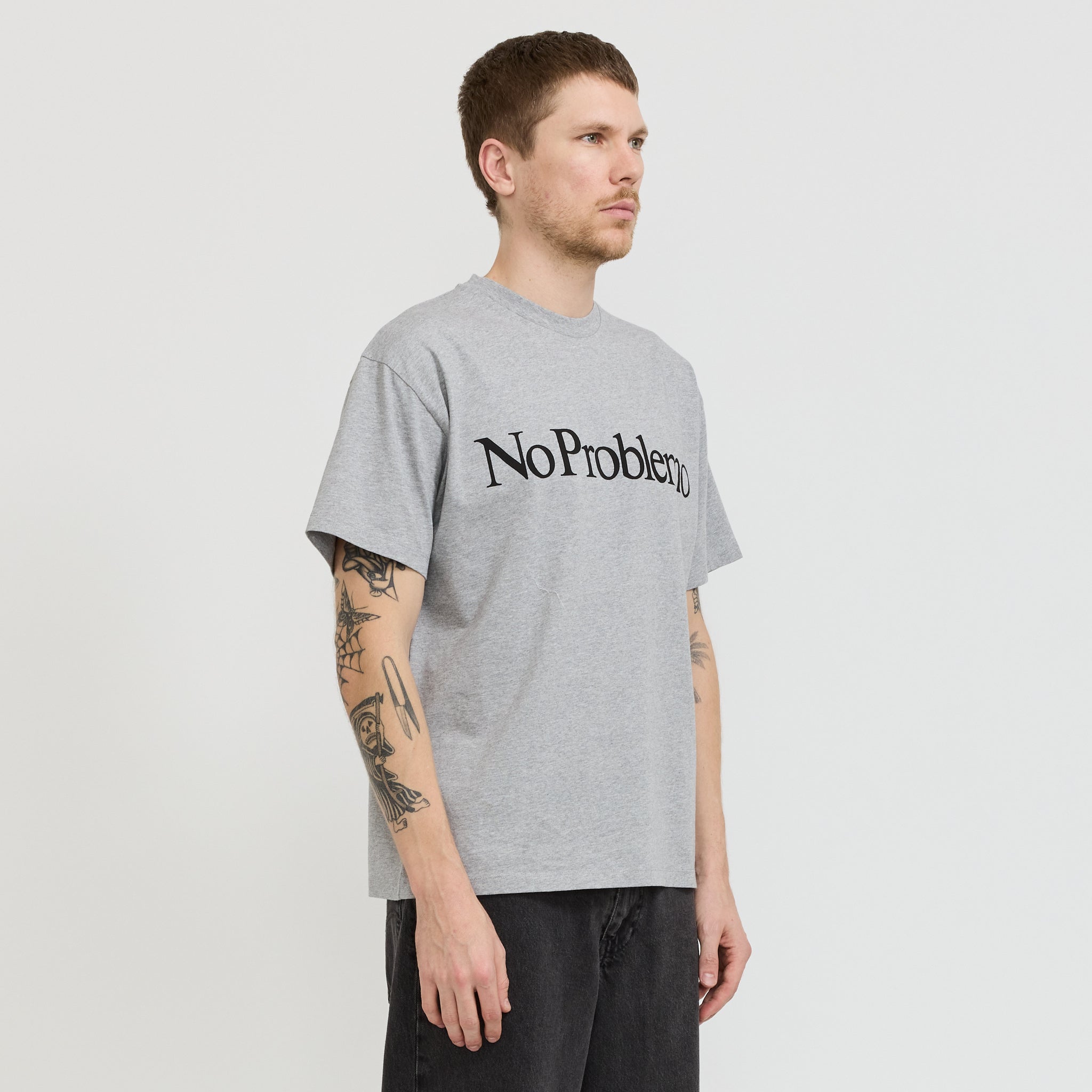 No Problemo SS Tee Grey Marle