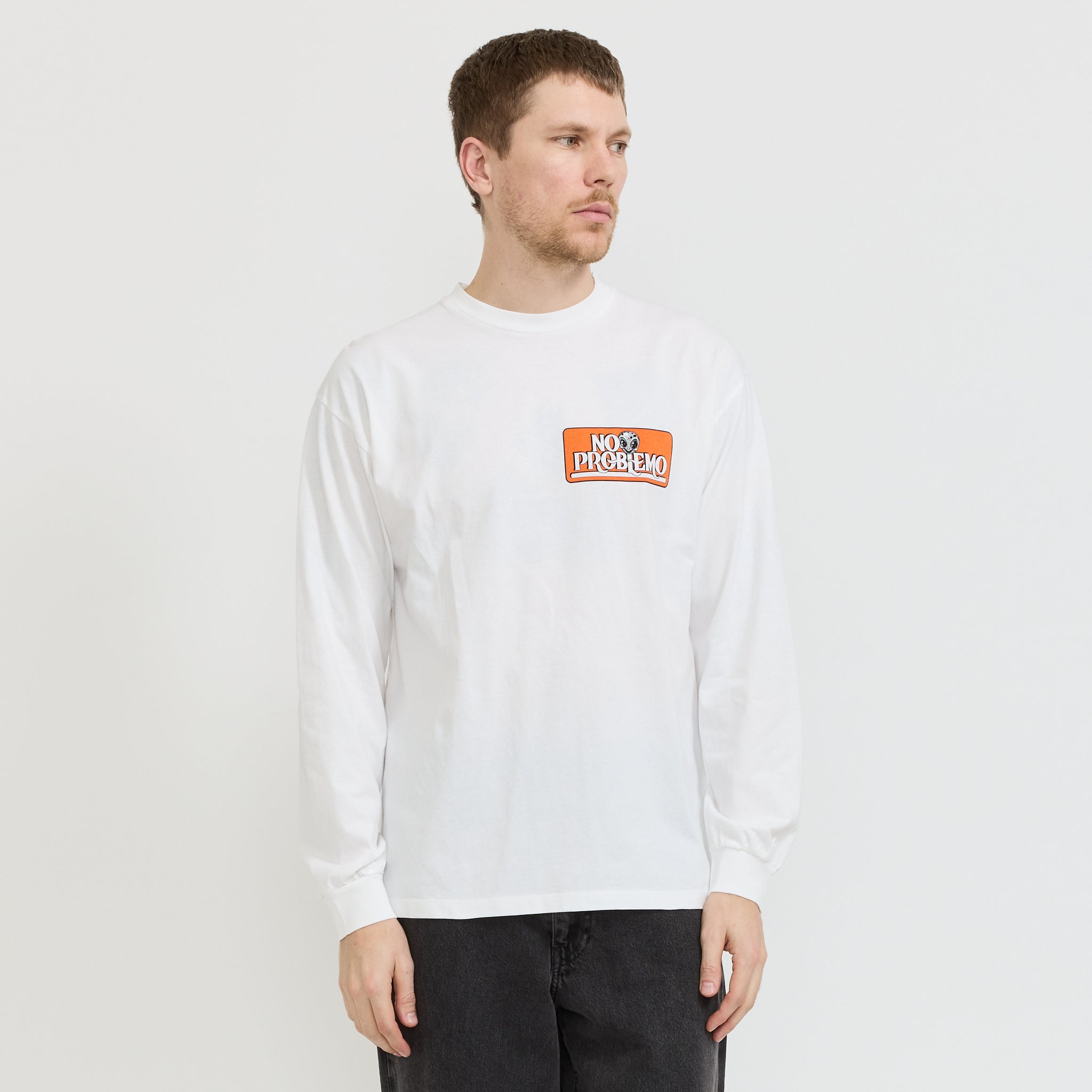 No Problemo | Stickers LS Tee White | Maplestore