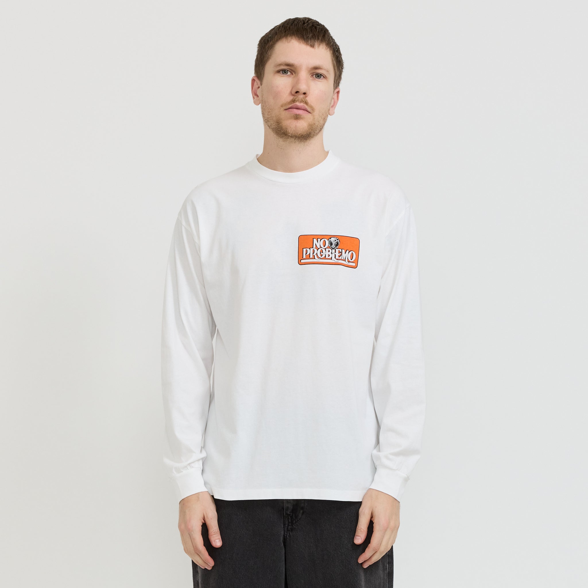 Stickers LS Tee White