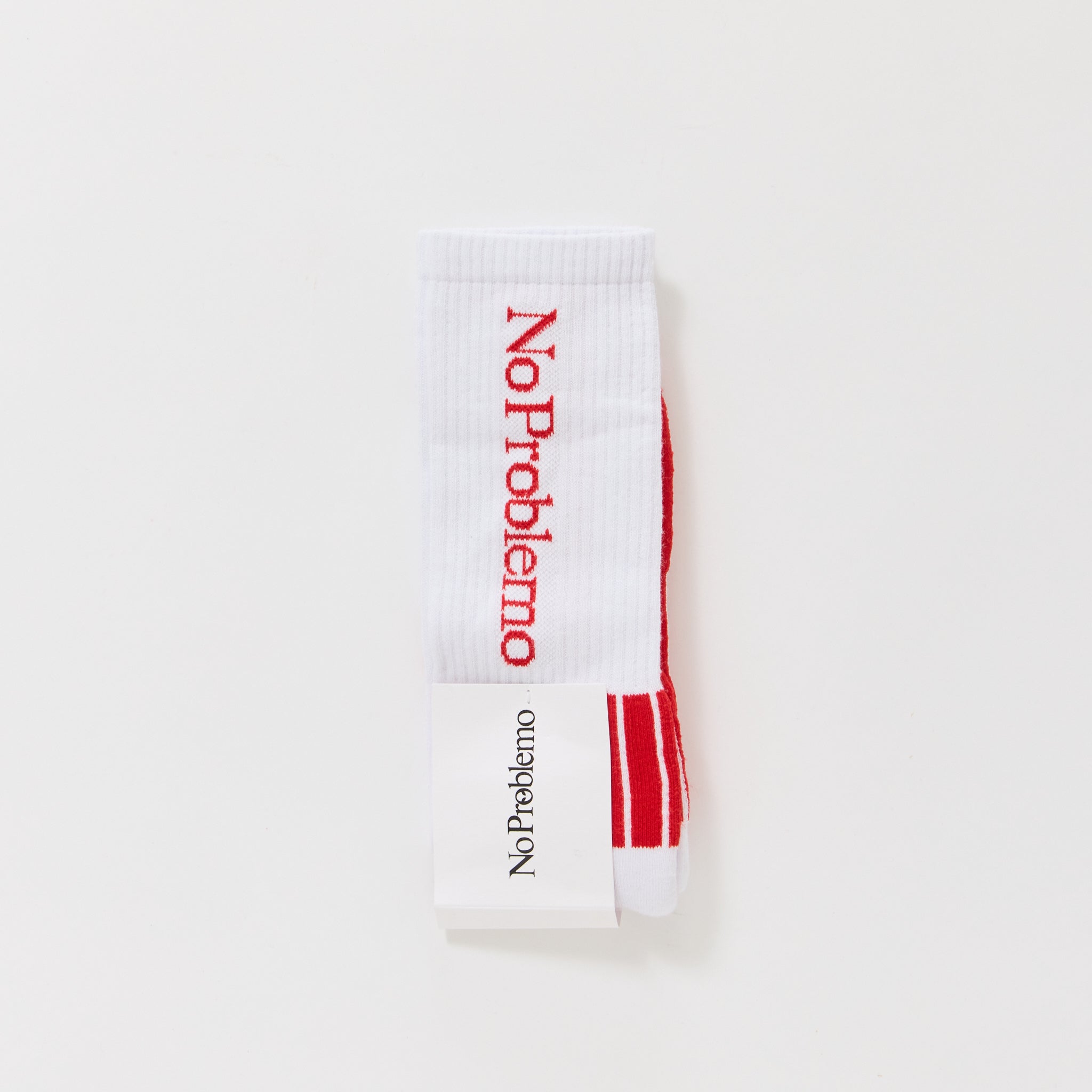No Problemo Sock White