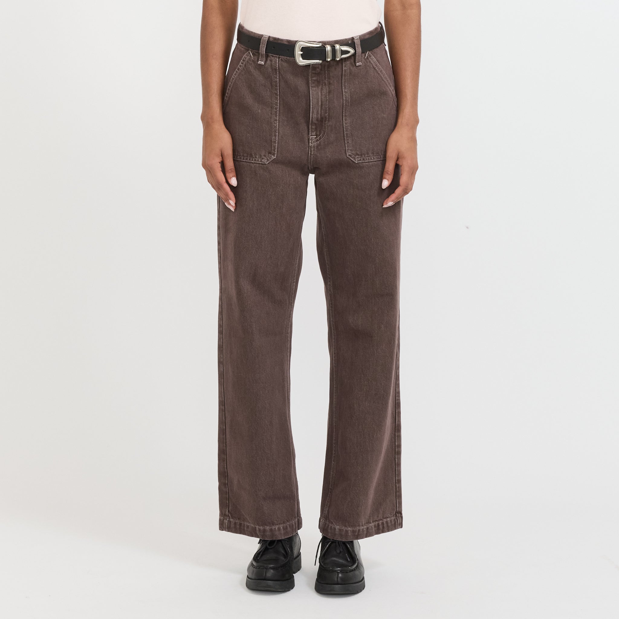 Nudie Jeans Co. | Asta Workwear Pants Brown | Maplestore