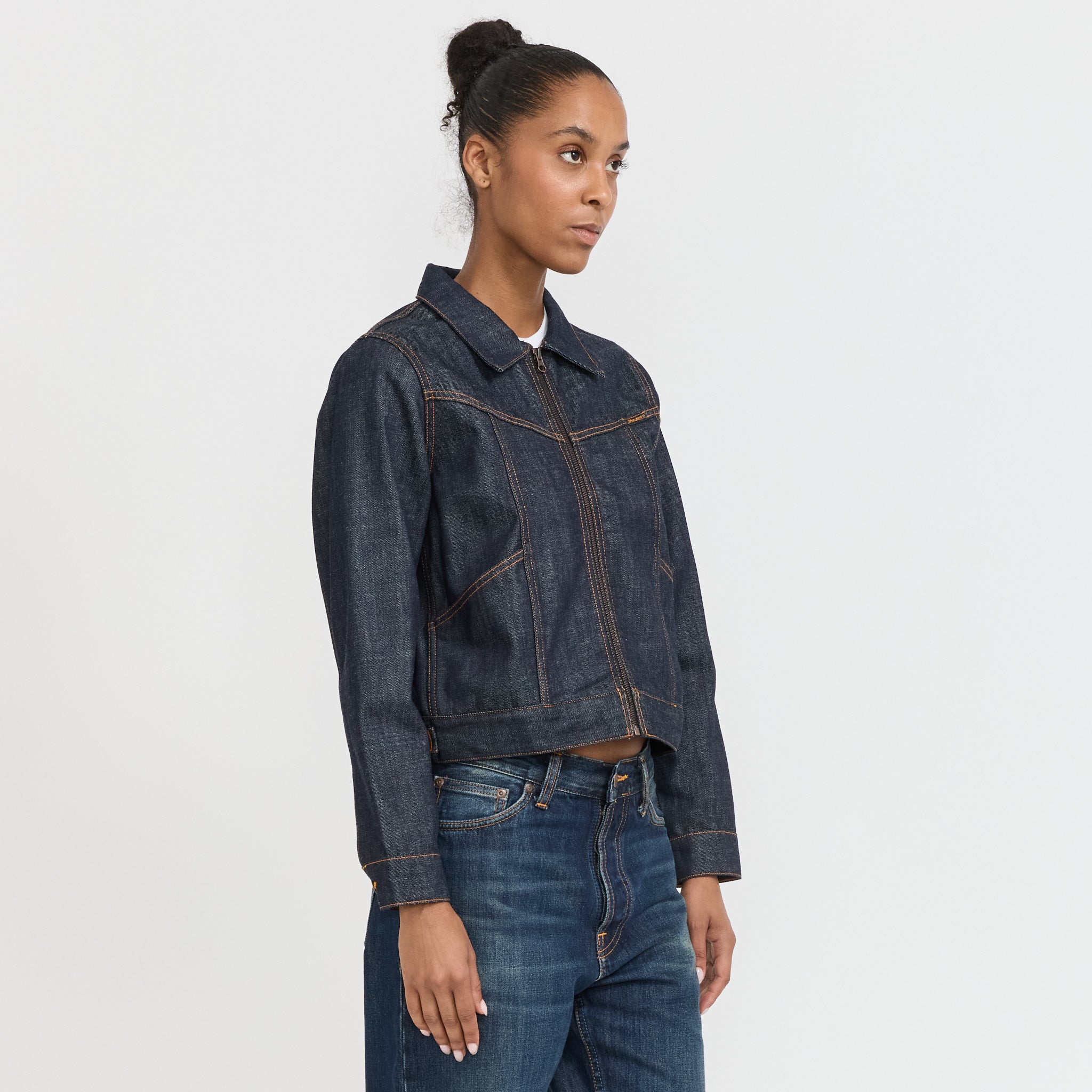 Nudie Jeans Co. | Britta Denim Jacket Dry Streak | Maplestore