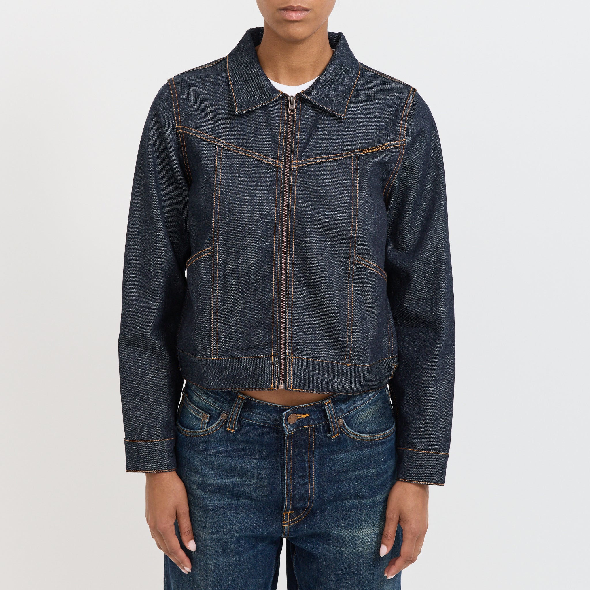 Nudie Jeans Co. | Britta Denim Jacket Dry Streak | Maplestore