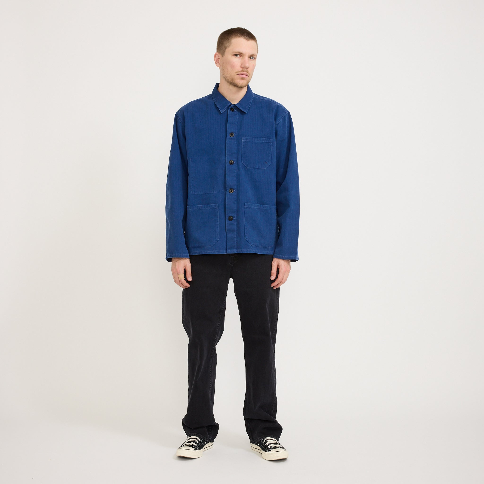 Buddy Herringbone Chore Jacket Blue