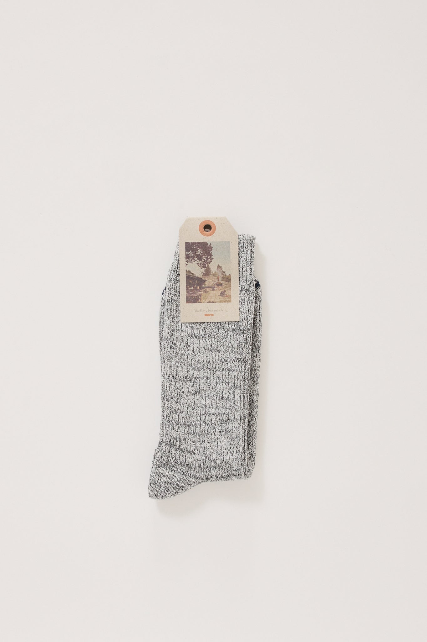 Nudie Jeans Co. | Chunky Socks Grey Melange | Maplestore