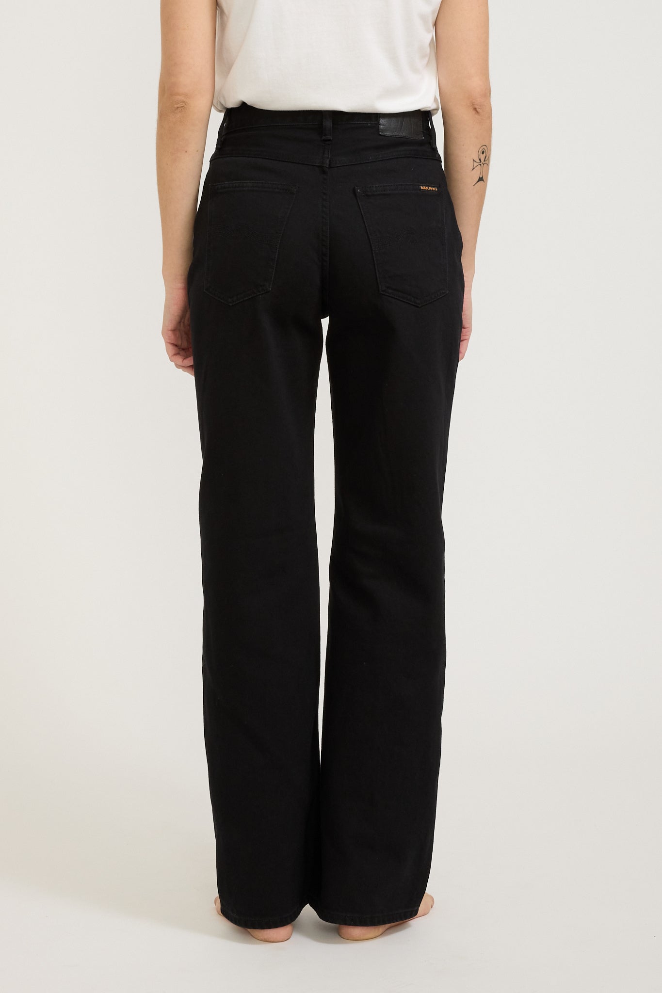 Nudie Jeans Co. | Clean Eileen Smooth Black | Maplestore