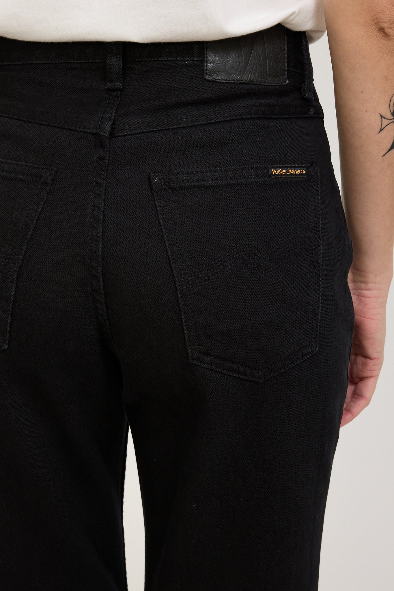 Nudie Jeans Co. | Clean Eileen Smooth Black | Maplestore