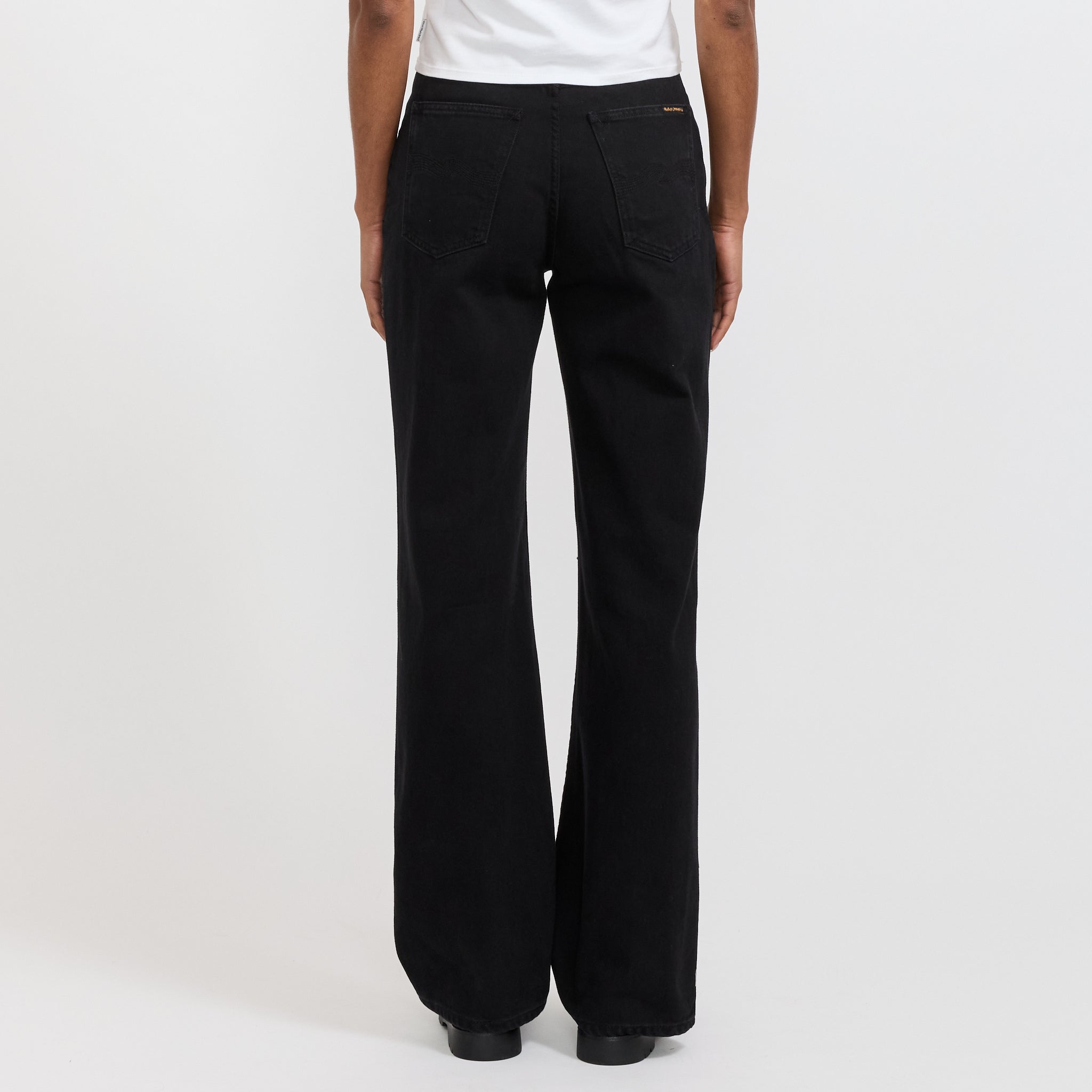 Nudie Jeans Co. | Clean Eileen Smooth Black | Maplestore