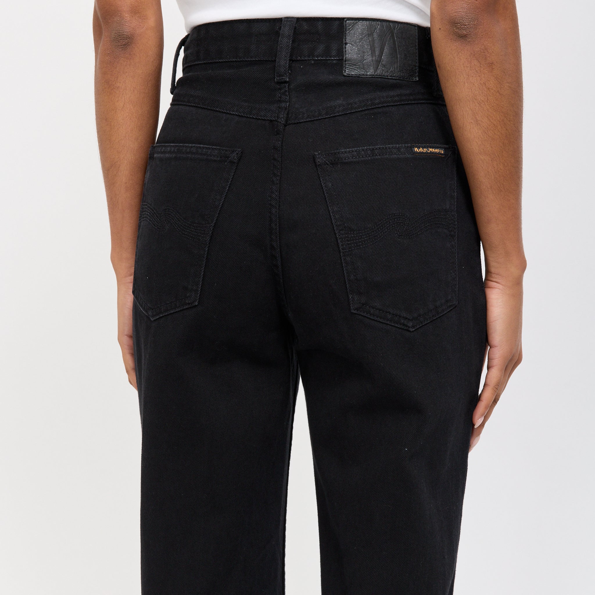 Nudie Jeans Co. | Clean Eileen Smooth Black | Maplestore
