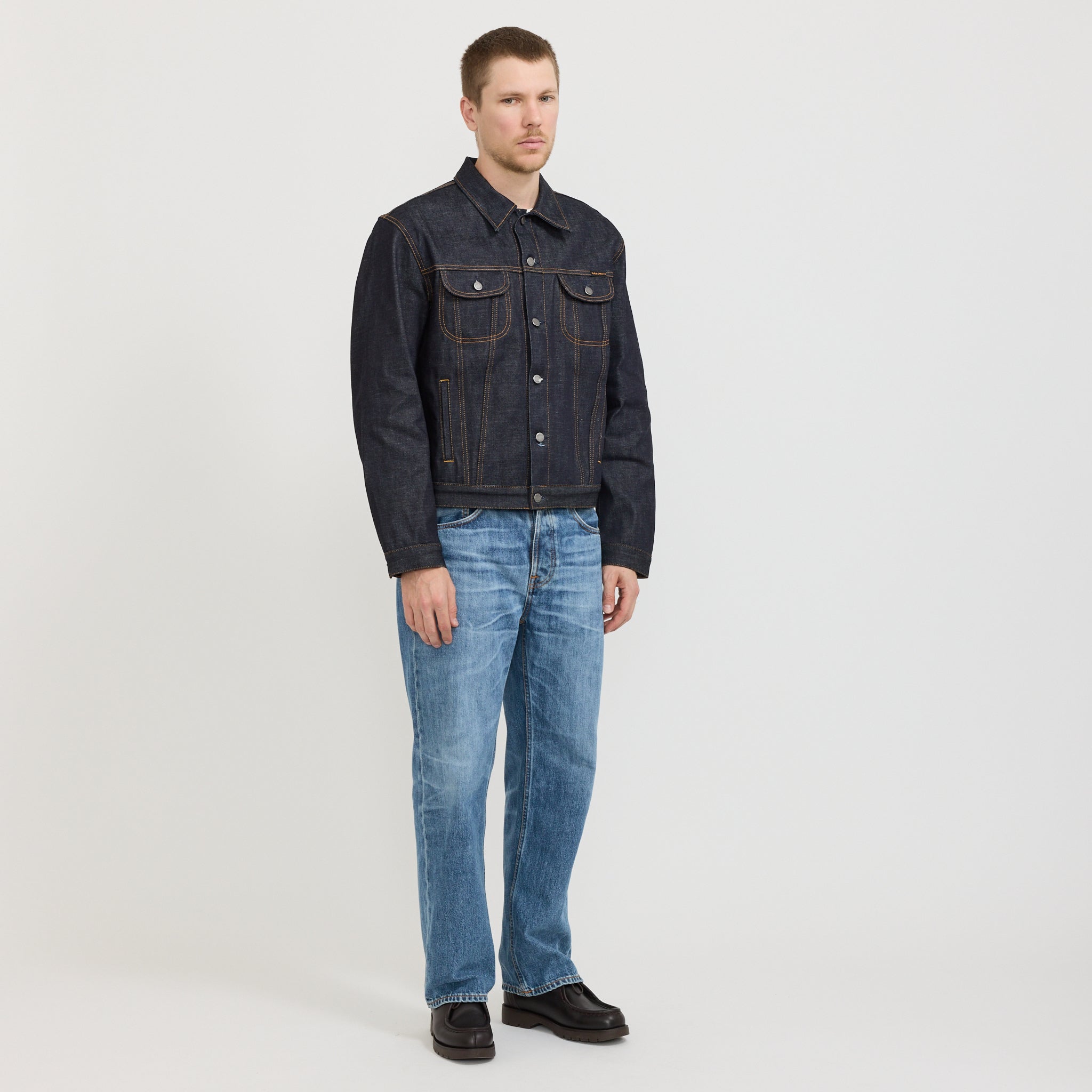Danny Ace Selvage Denim Jacket Dry Blue