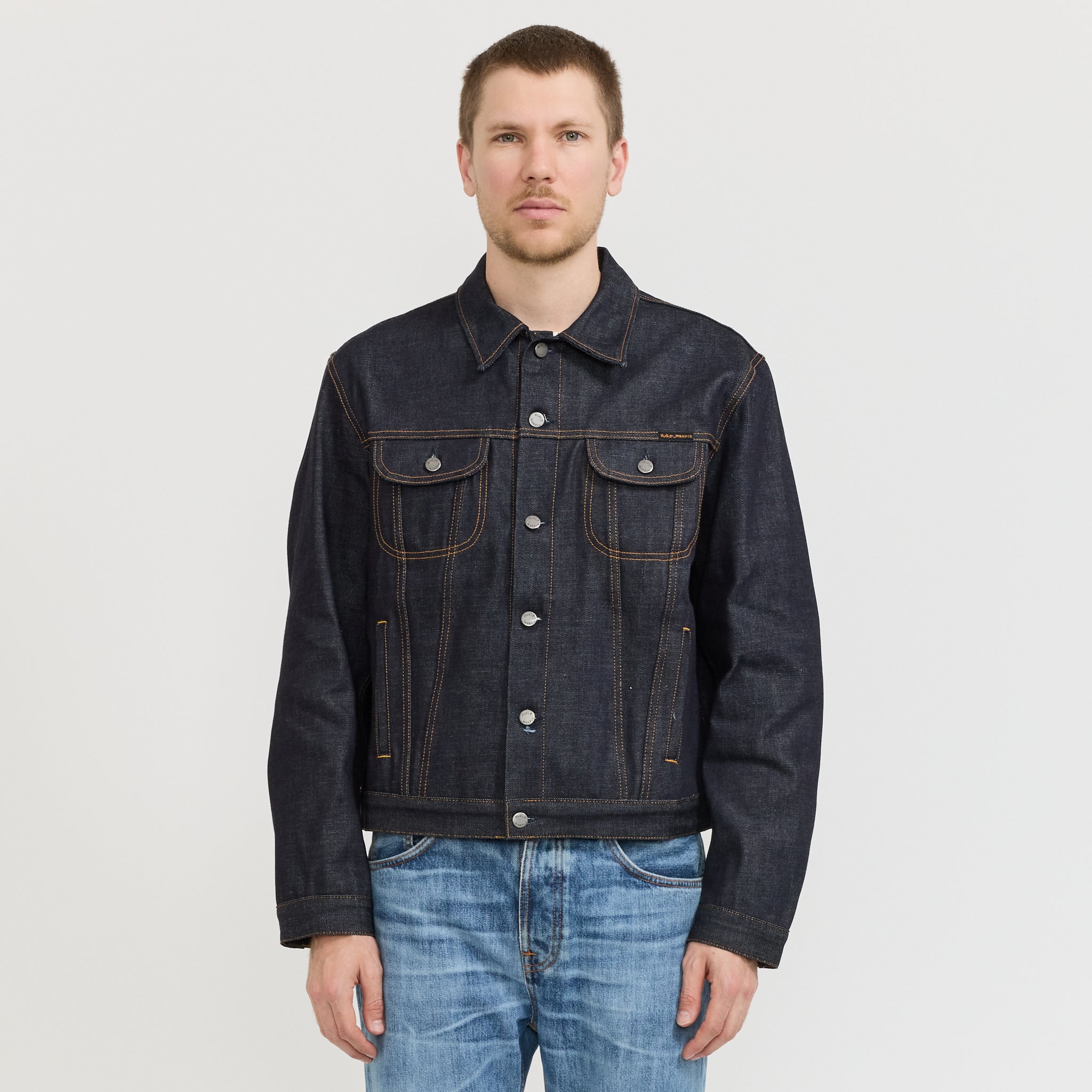 Danny Ace Selvage Denim Jacket Dry Blue | Maplestore