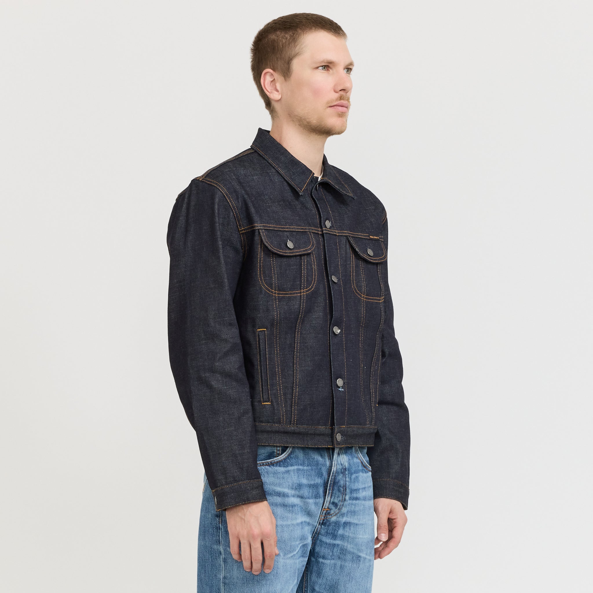 Danny Ace Selvage Denim Jacket Dry Blue