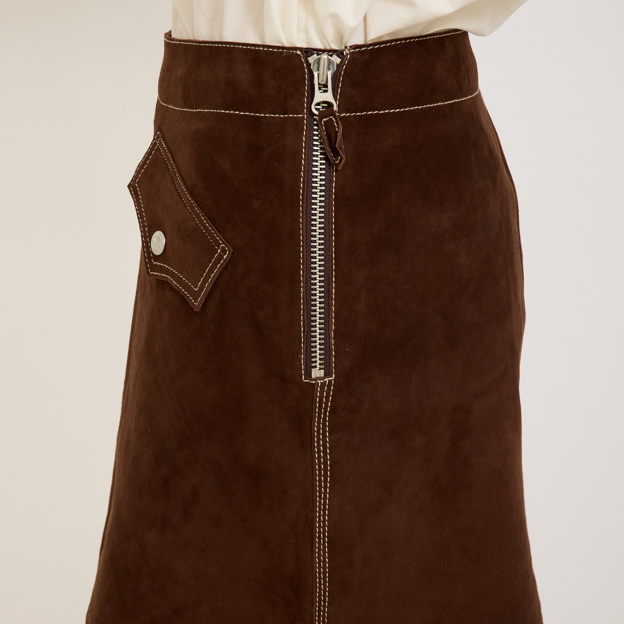 Elvy Western Suede Skirt Bruno
