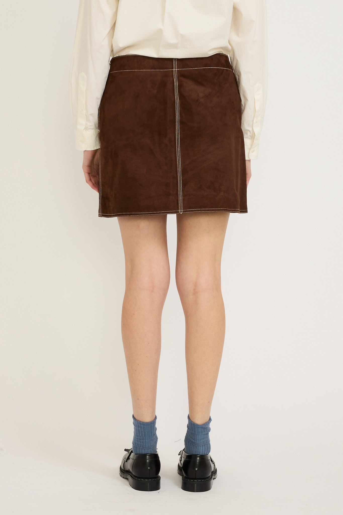 Nudie Jeans Co. | Elvy Western Suede Skirt Bruno | Maplestore