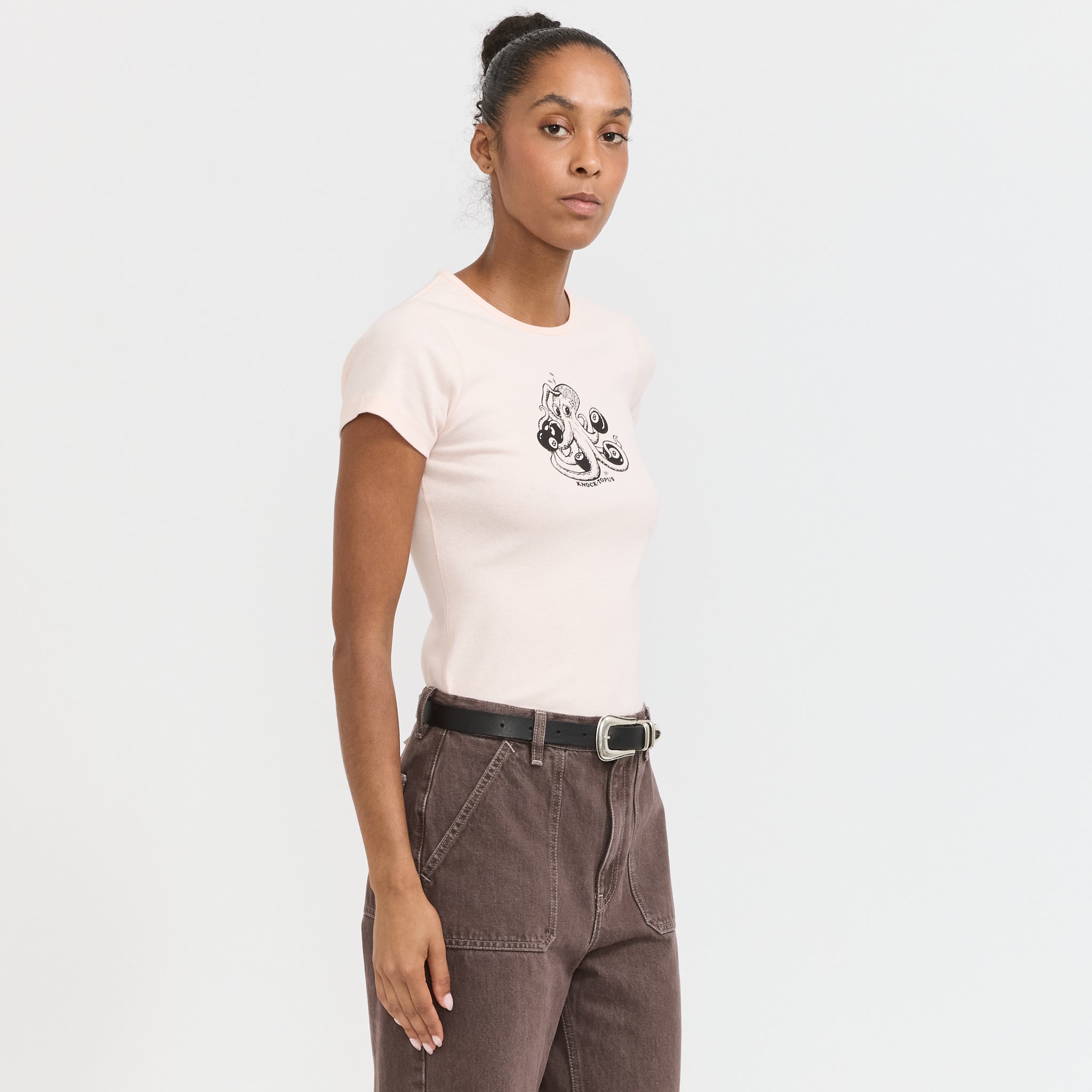 Nudie Jeans Co. | Eve T-Shirt Knock-Topus Pink | Maplestore