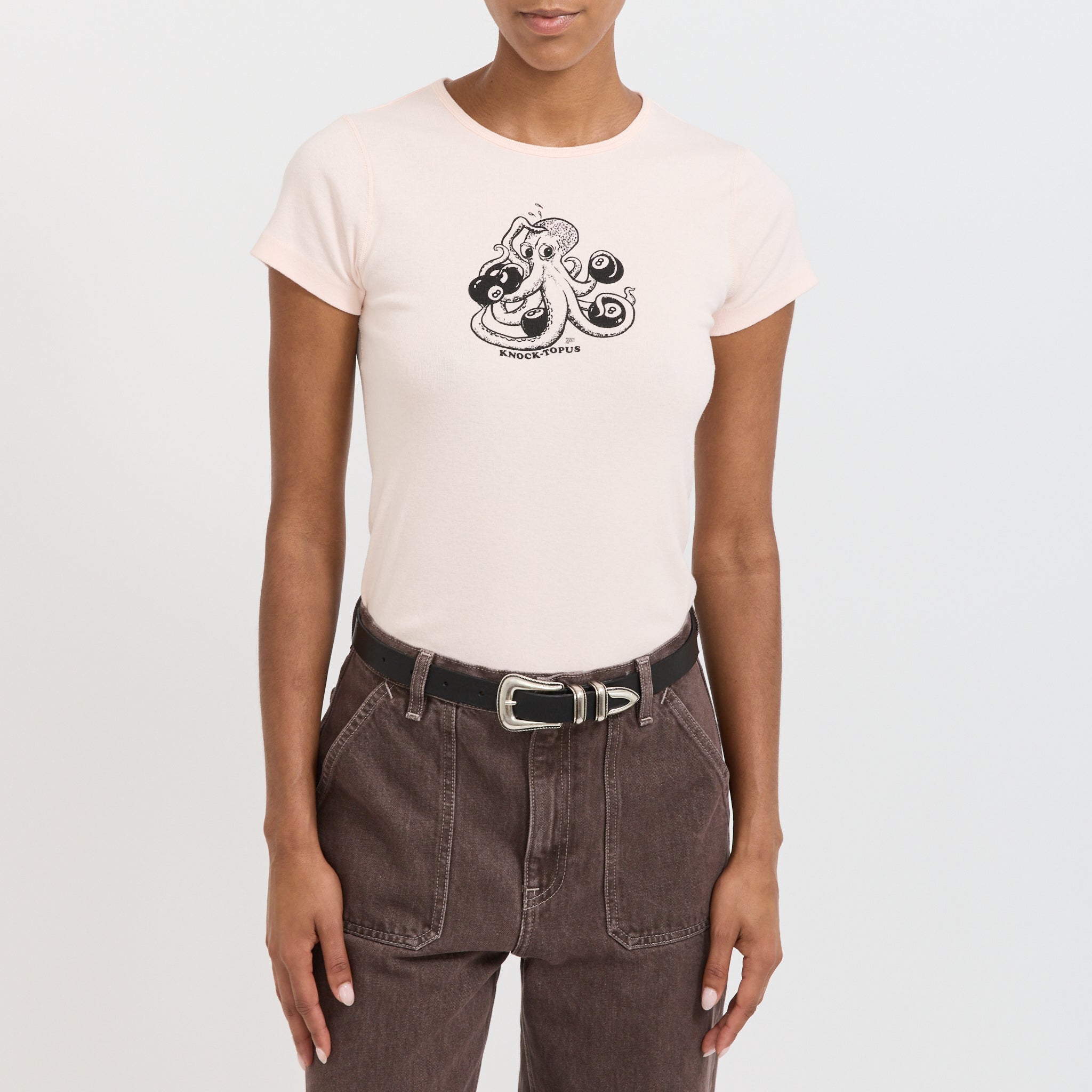 Nudie Jeans Co. | Eve T-Shirt Knock-Topus Pink | Maplestore
