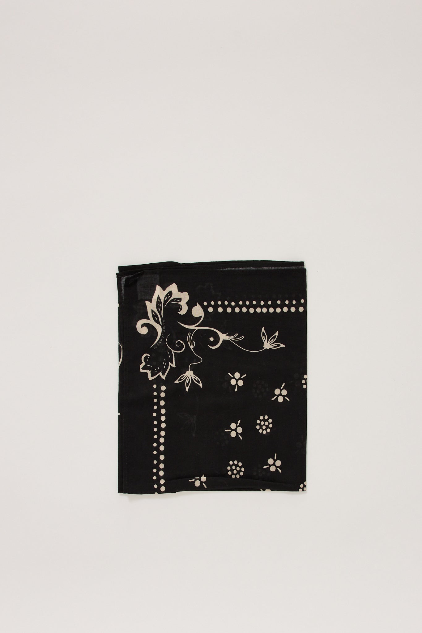 Nudie Jeans Co. | Ingrid Ornament Bandana Black | Maplestore