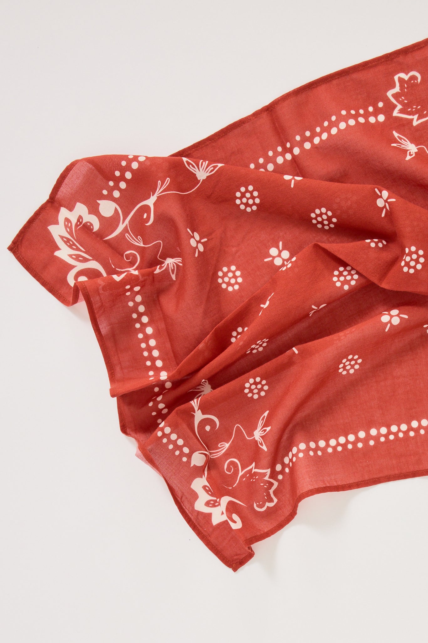 Nudie Jeans Co. | Ingrid Ornament Bandana Red | Maplestore