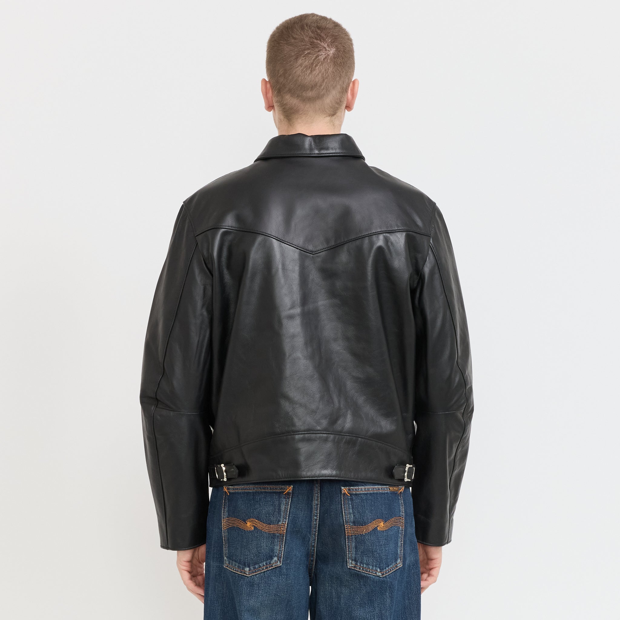 Eddy Rider Leather Jacket Black
