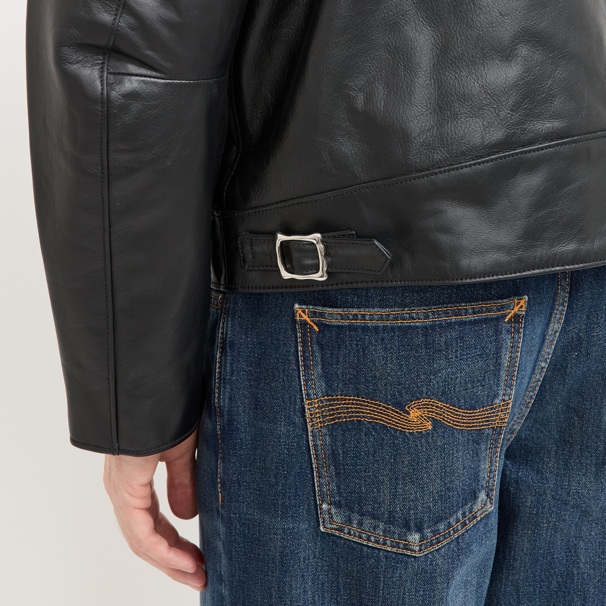 Eddy Rider Leather Jacket Black