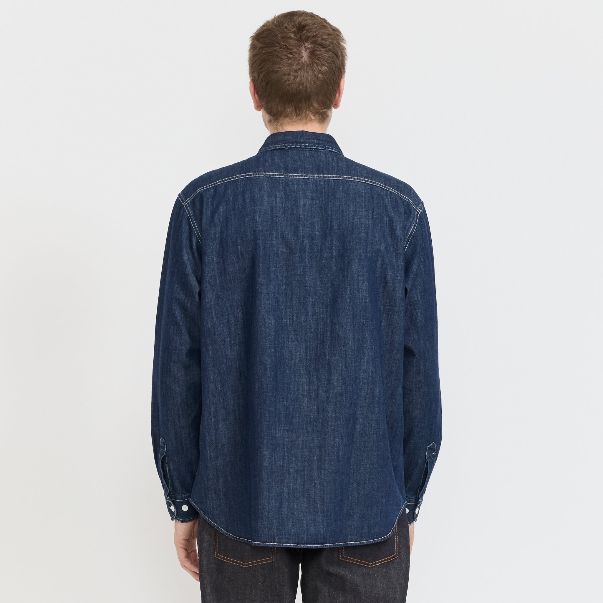 Nudie Jeans Co. | Julian Denim Shirt Rinsed Blue | Maplestore