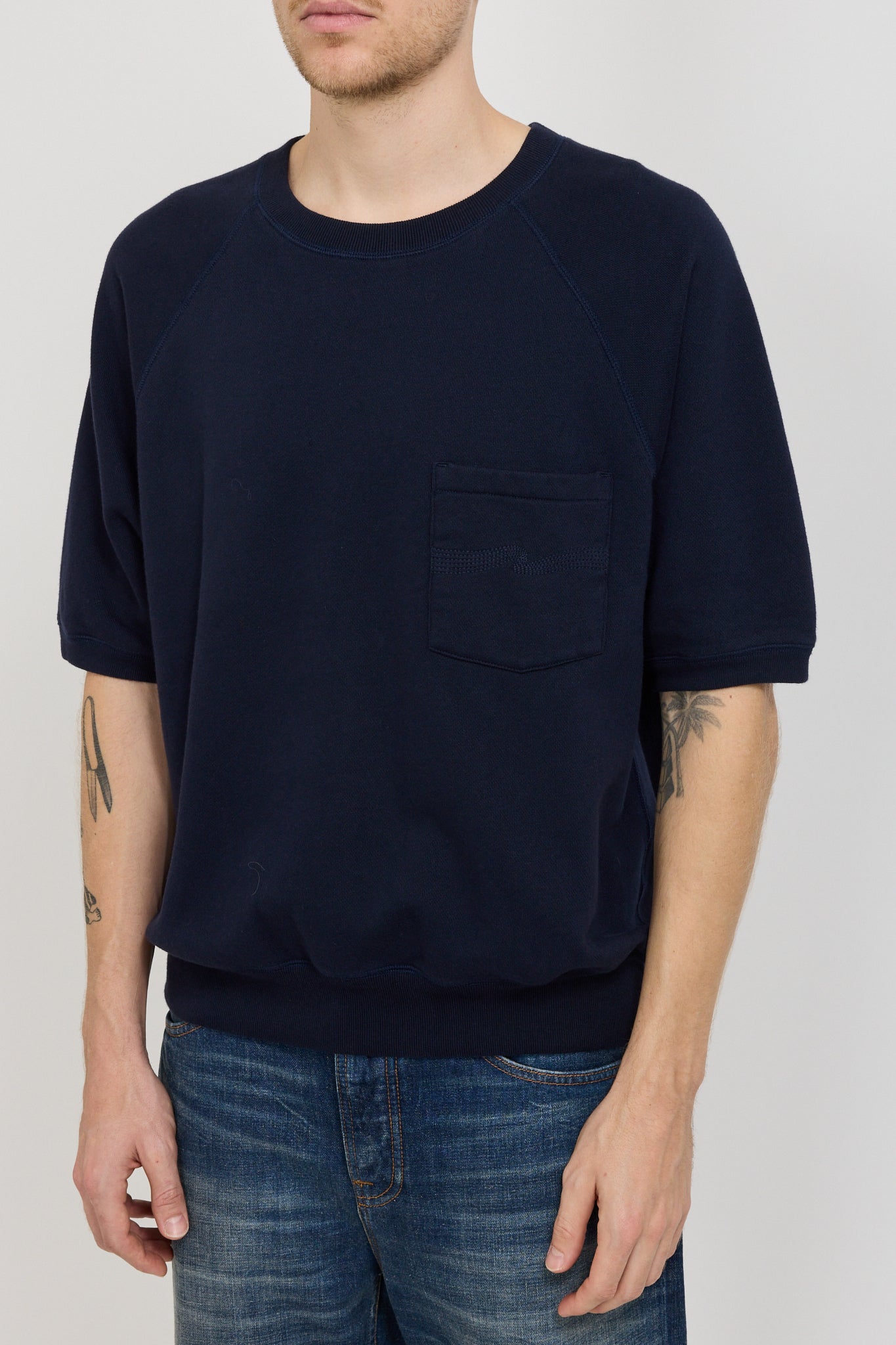 Kaj Short Sleeved Sweatshirt Blueberry