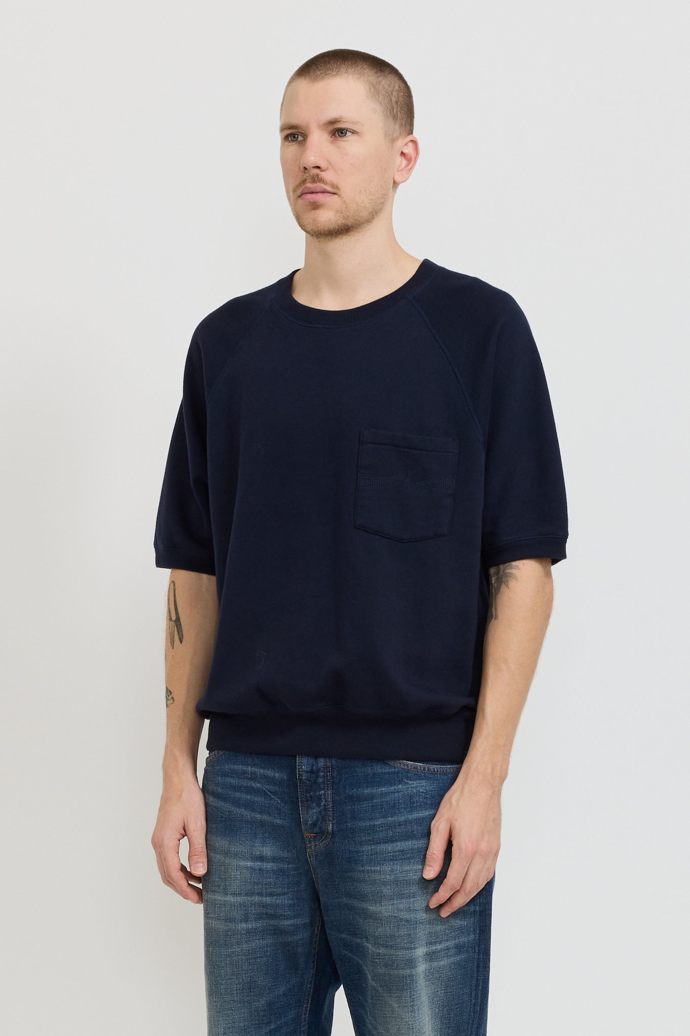 Kaj Short Sleeved Sweatshirt Blueberry
