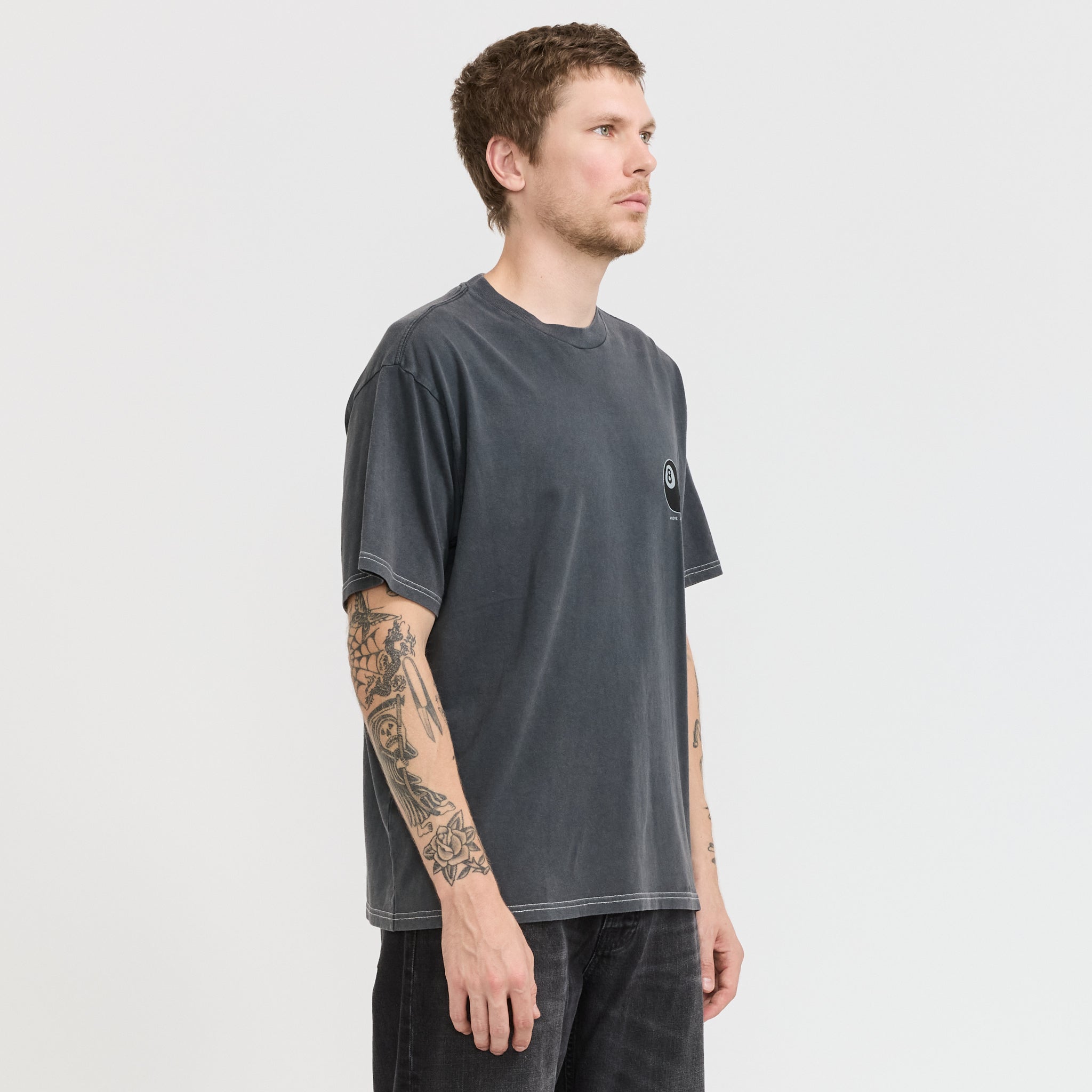 Nudie Jeans Co. | Koffe Knock-Topus T-Shirt Antracite | Maplestore