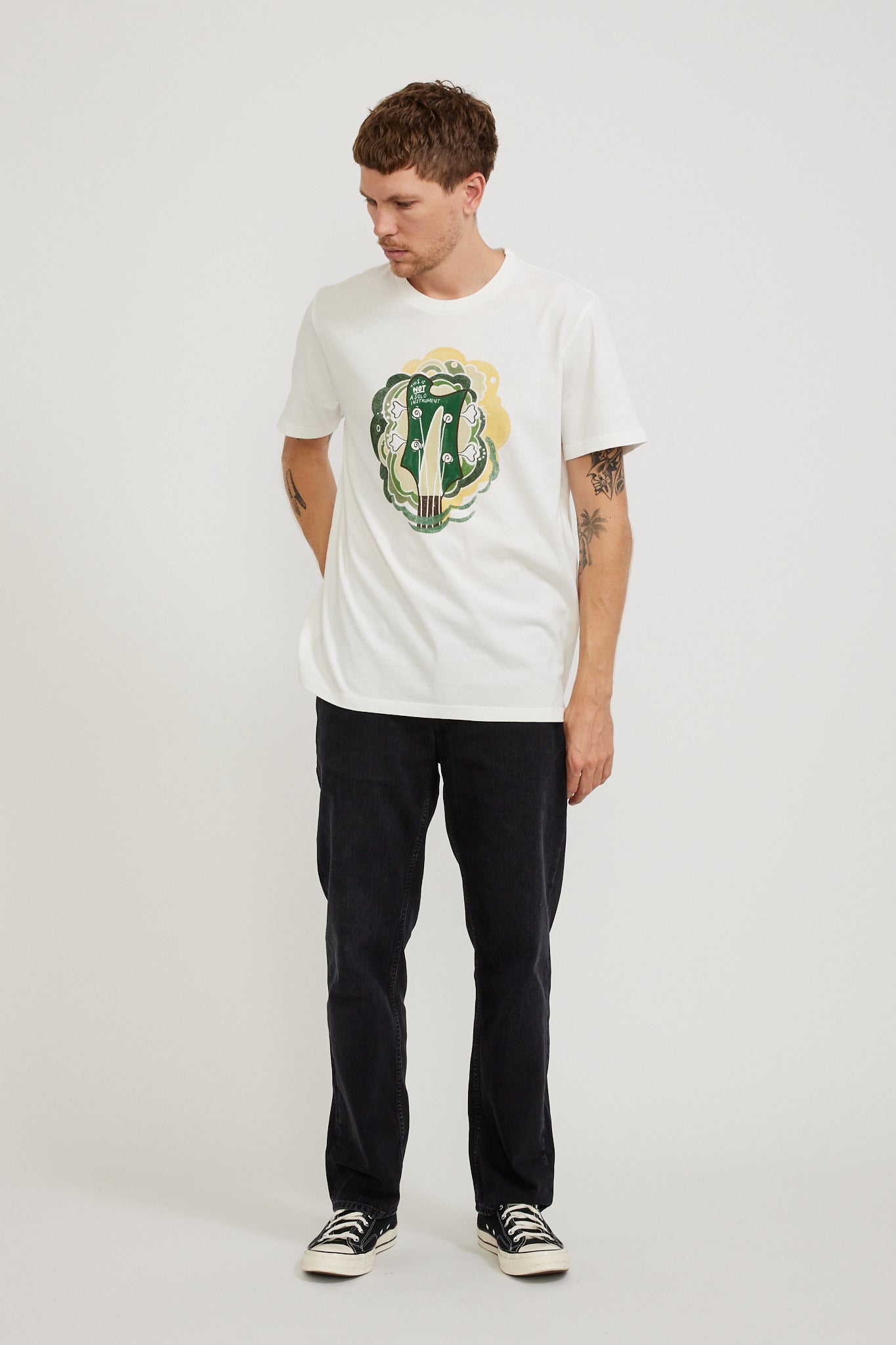 Nudie Jeans Co. | Roy Bas T-Shirt Off White | Maplestore