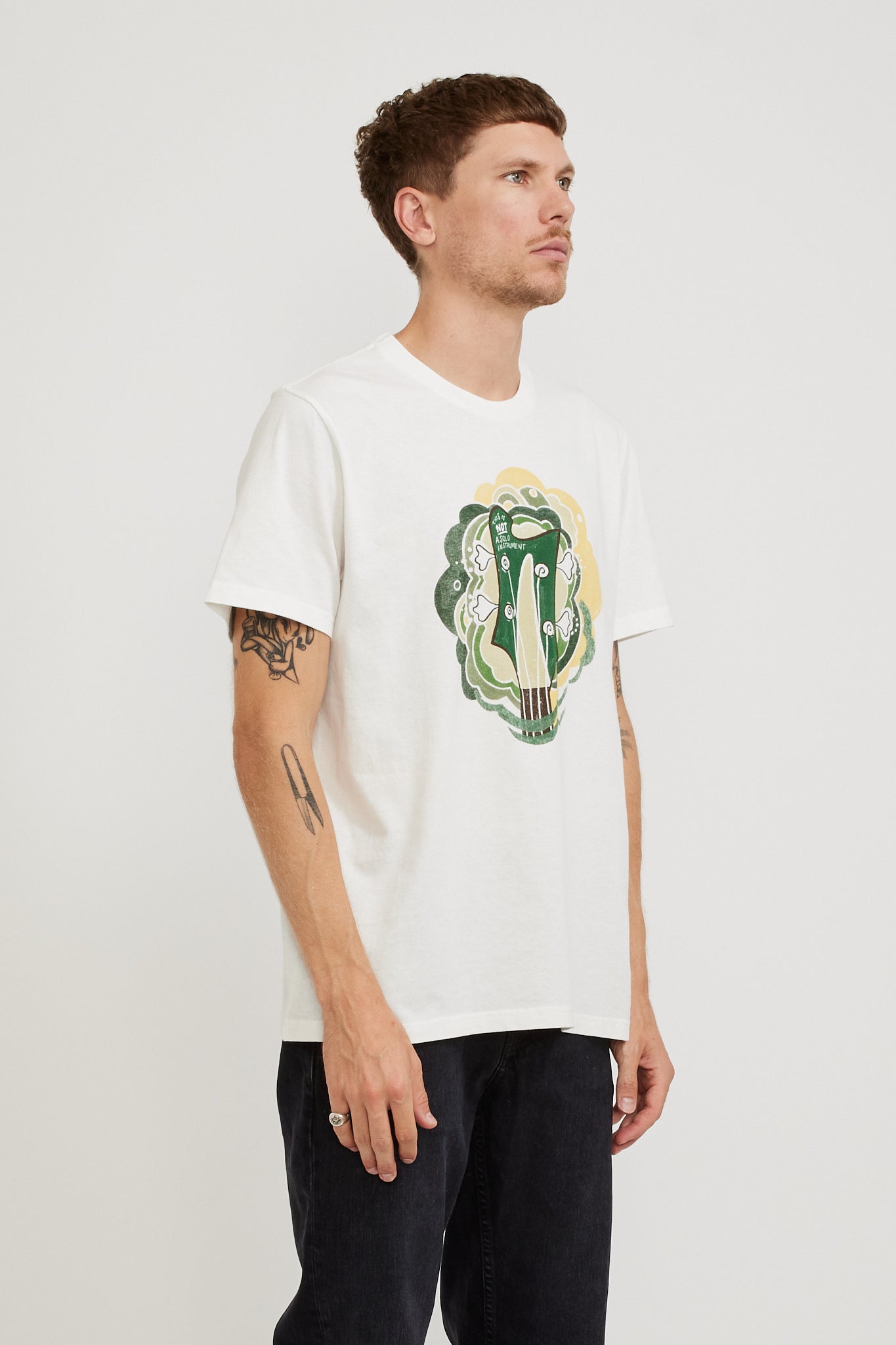 Nudie Jeans Co. | Roy Bas T-Shirt Off White | Maplestore