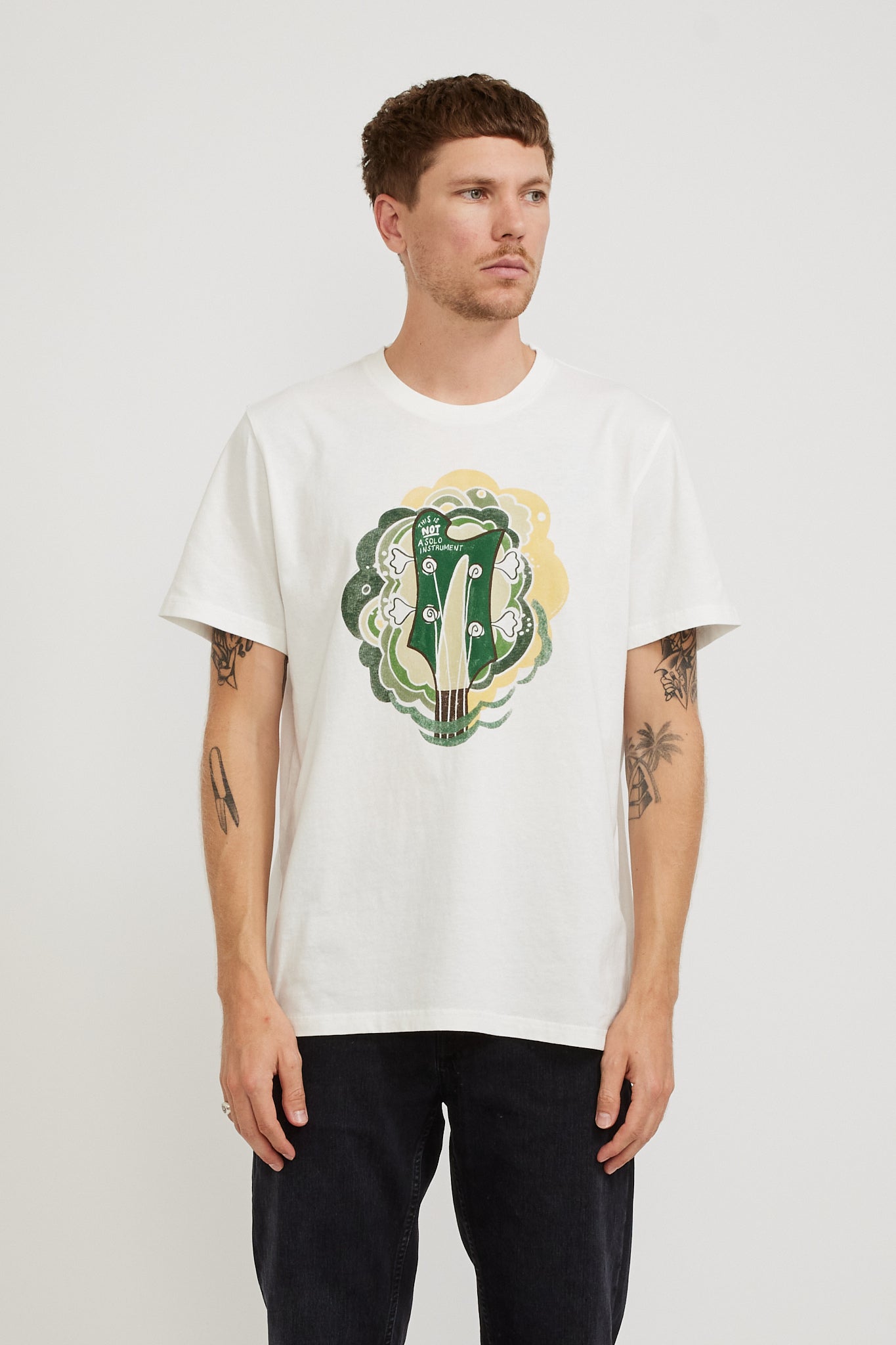 Nudie Jeans Co. Roy Bas T Shirt Off White Maplestore