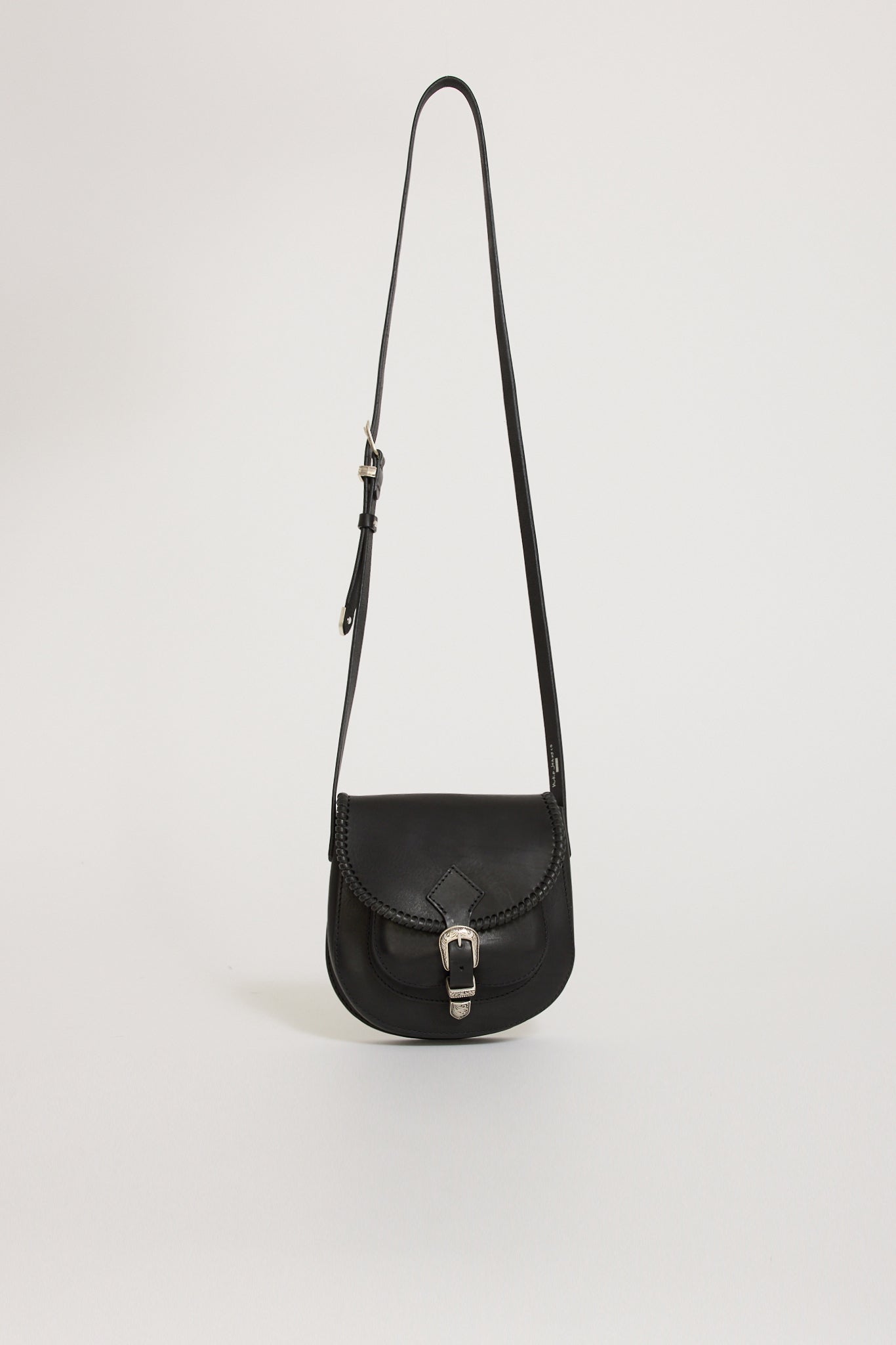 Nudie Jeans Co. | Western Leather Saddle Bag Black | Maplestore