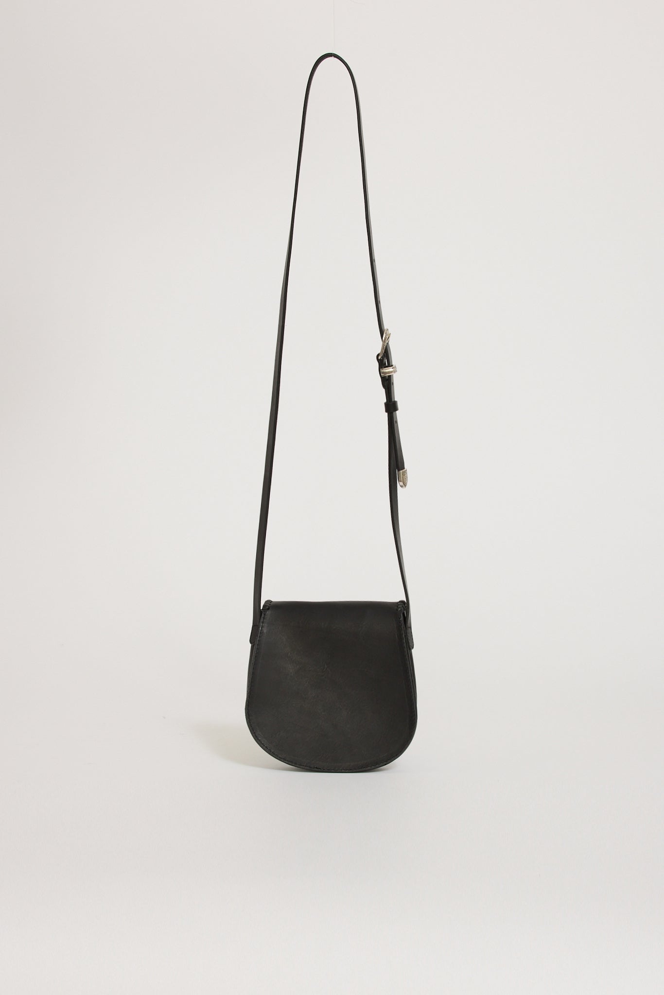 Nudie Jeans Co. | Western Leather Saddle Bag Black | Maplestore