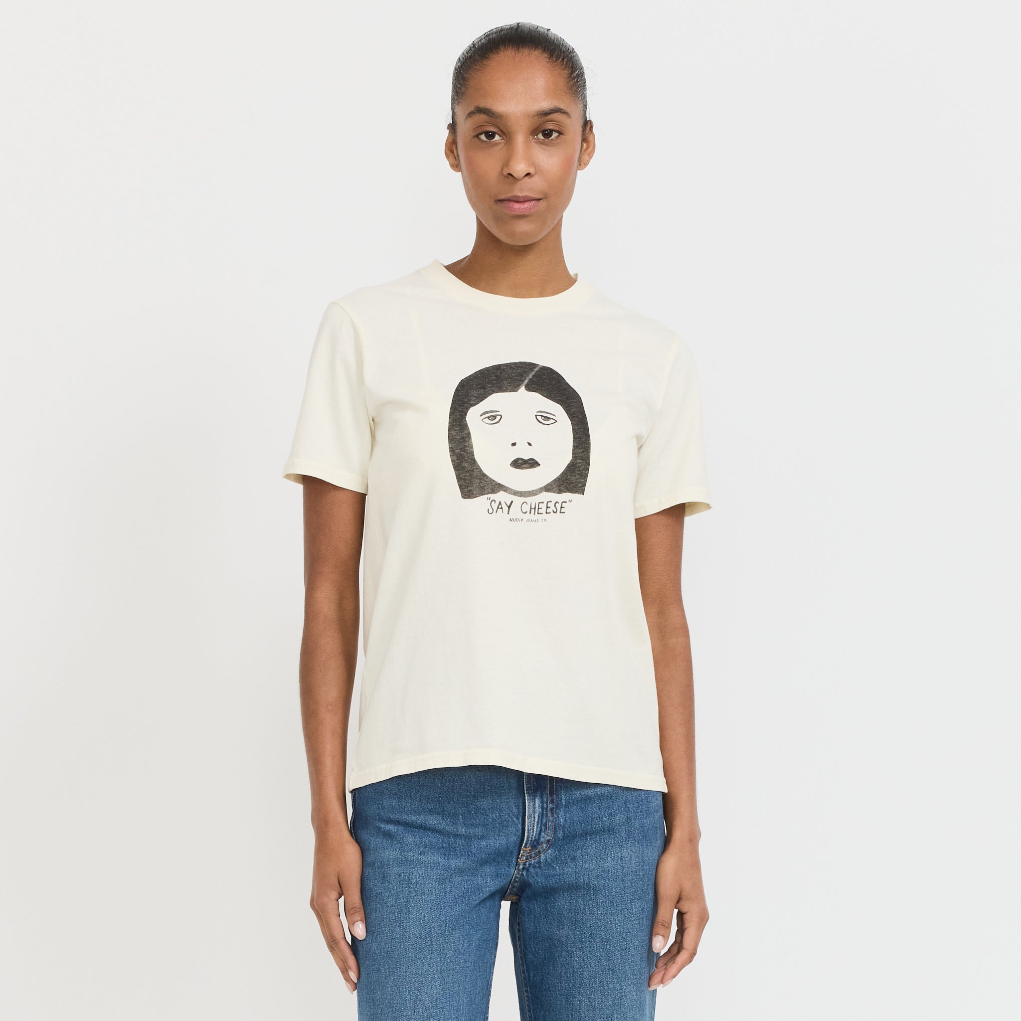 Joni Say Cheese T-Shirt Ecru