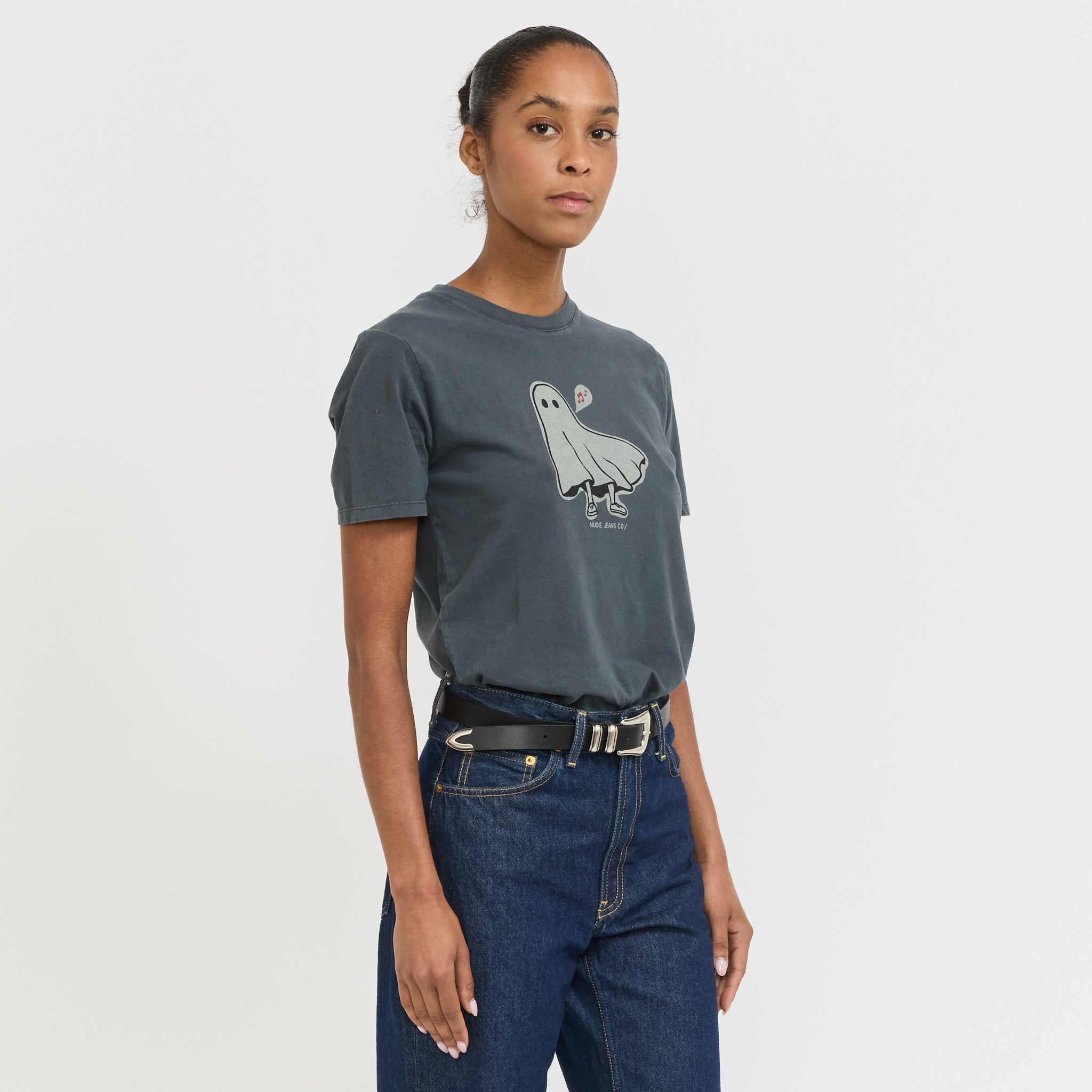 Joni Pale Ghost T-Shirt Antracite