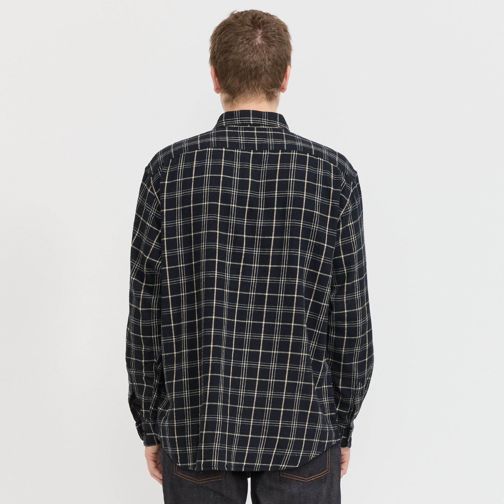 Nudie Jeans Co. | Julian Worker Shirt Checked Black | Maplestore