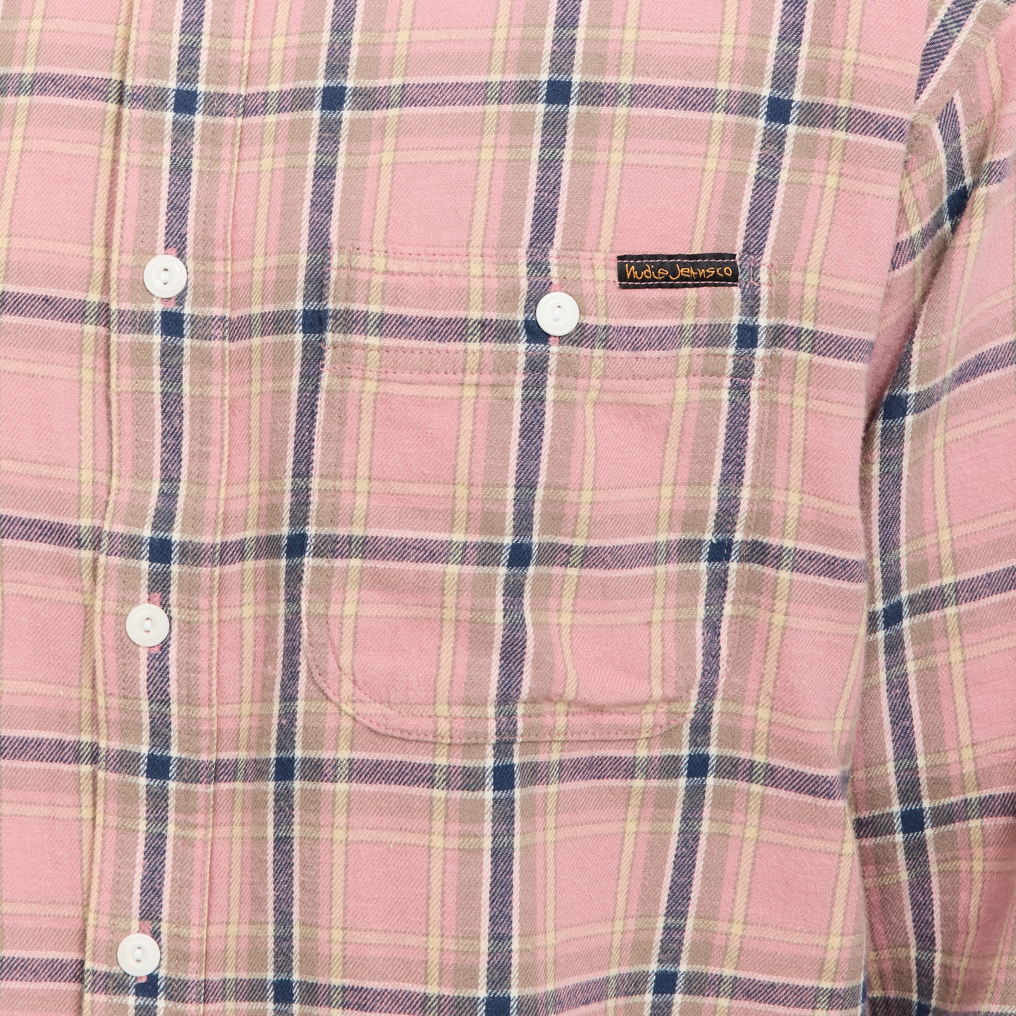 Nudie Jeans Co. | Julian Worker Shirt Checked Pink | Maplestore