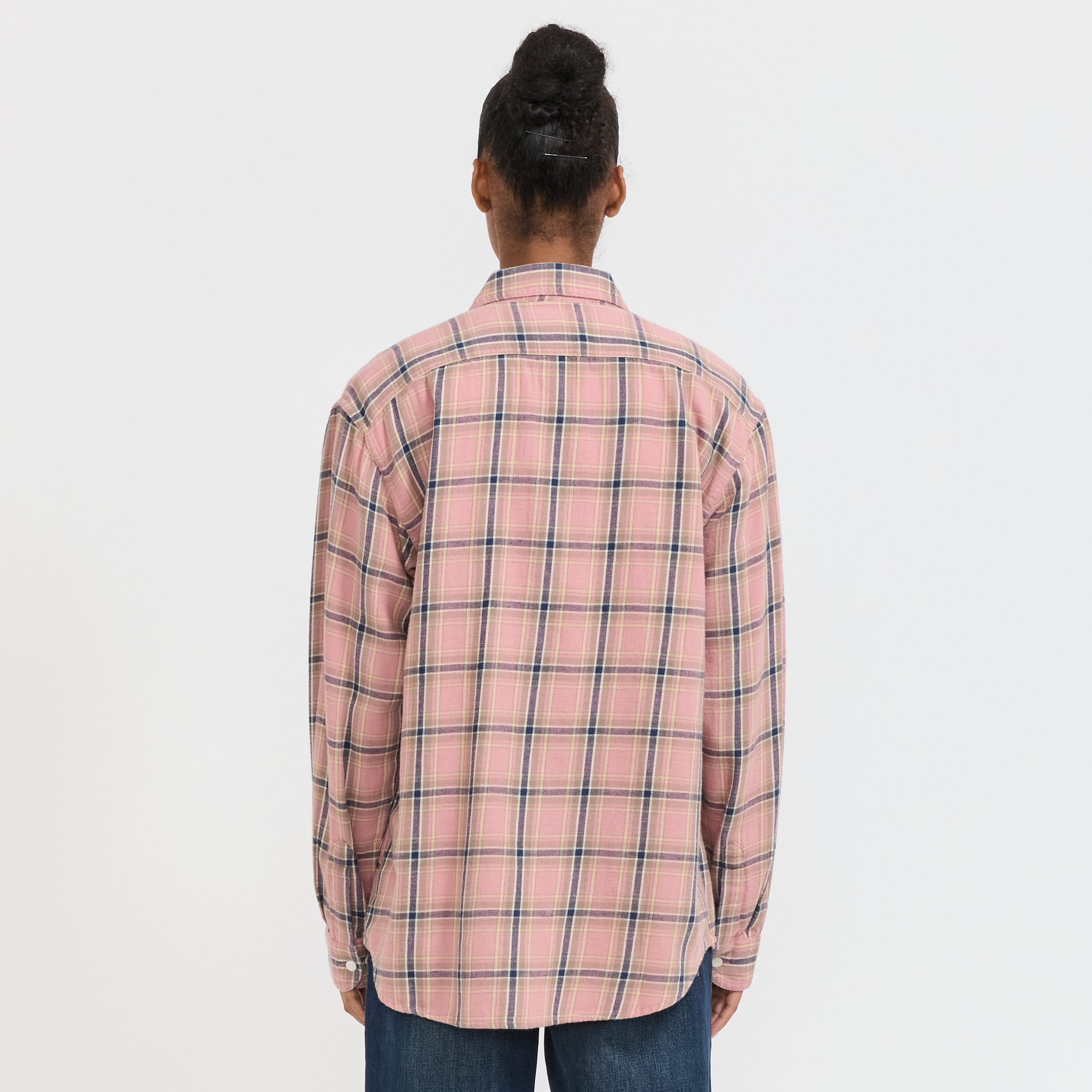 Nudie Jeans Co. | Julian Worker Shirt Checked Pink Womens | Maplestore