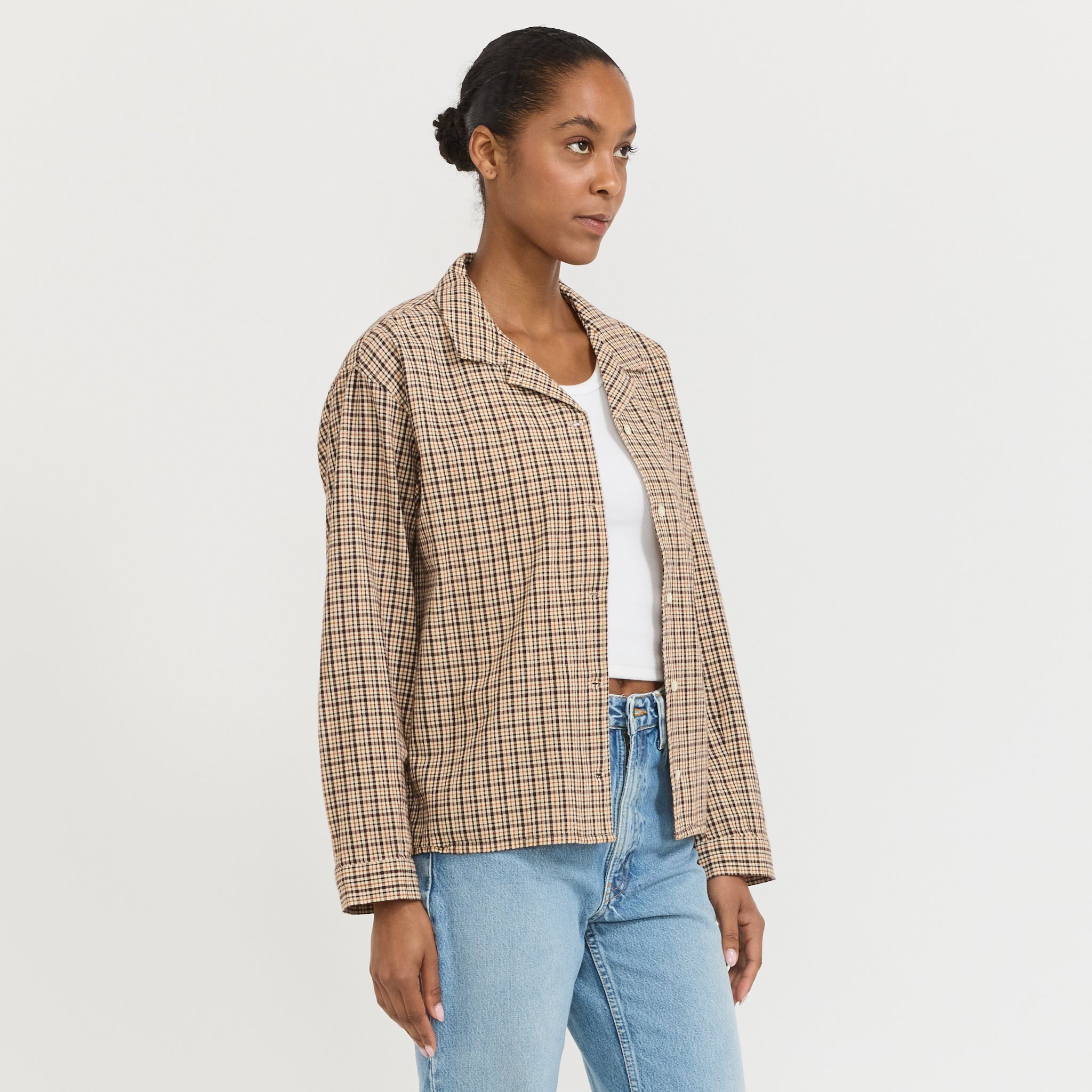 Juni Checkered Shirt Brown