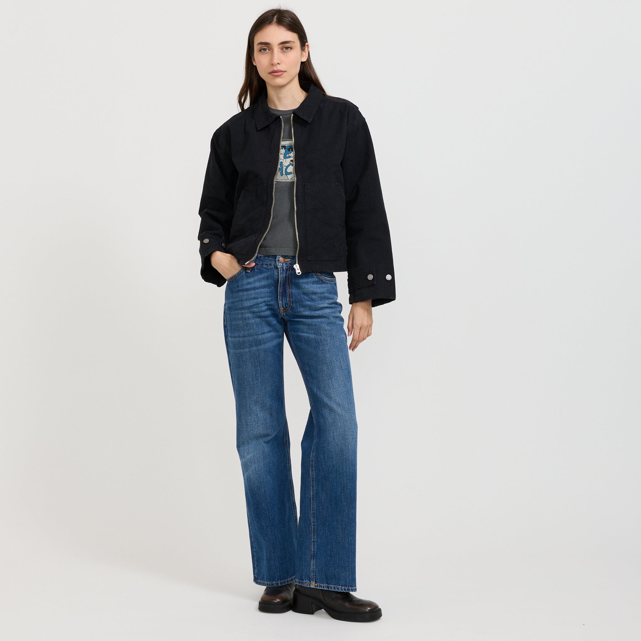 Lana Jacket Duck Canvas Black