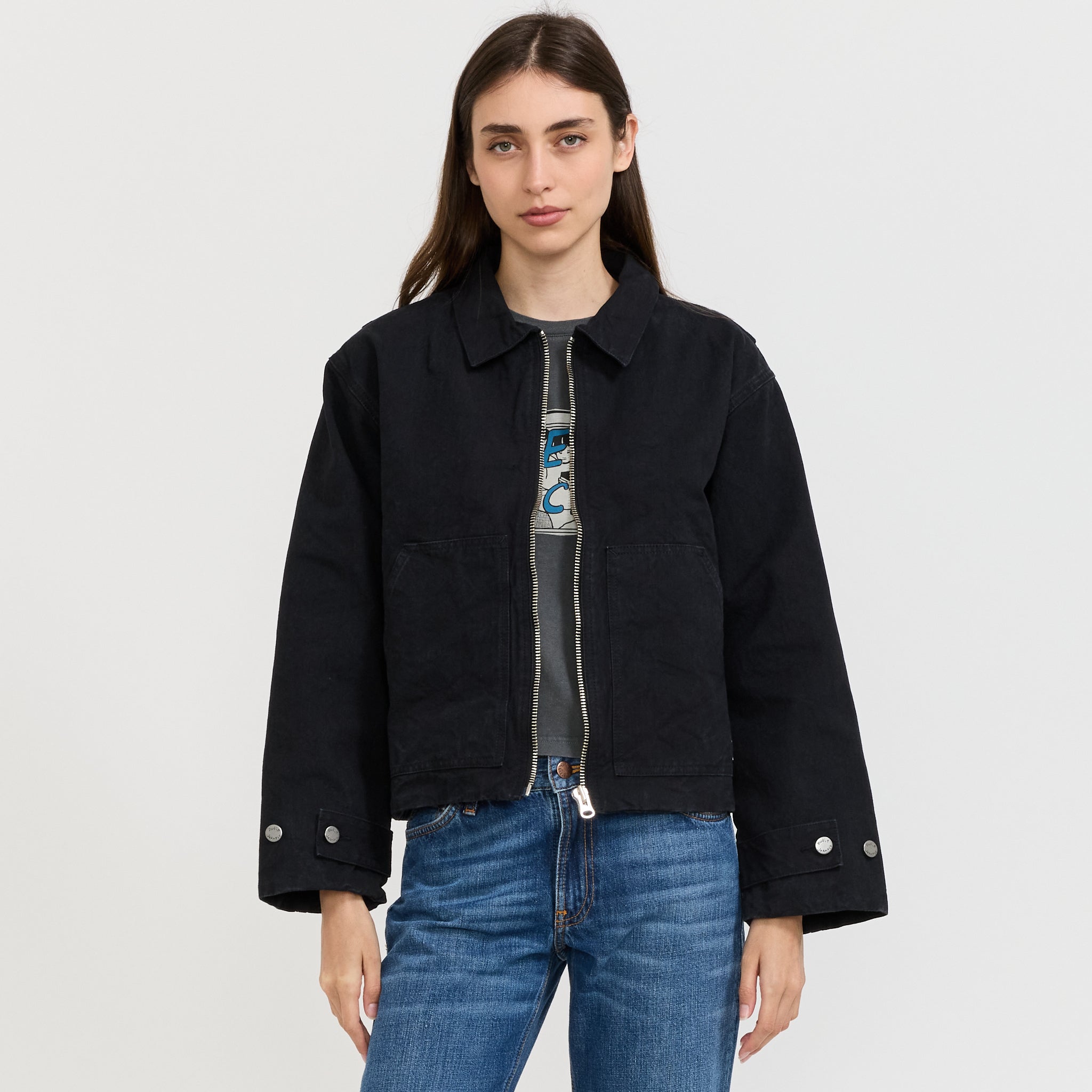 Lana Jacket Duck Canvas Black