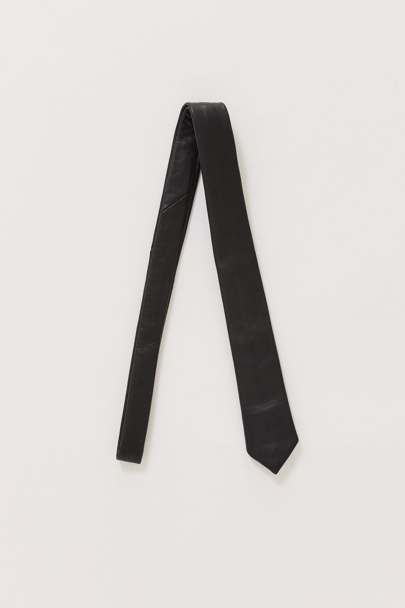 Leather Tie Black