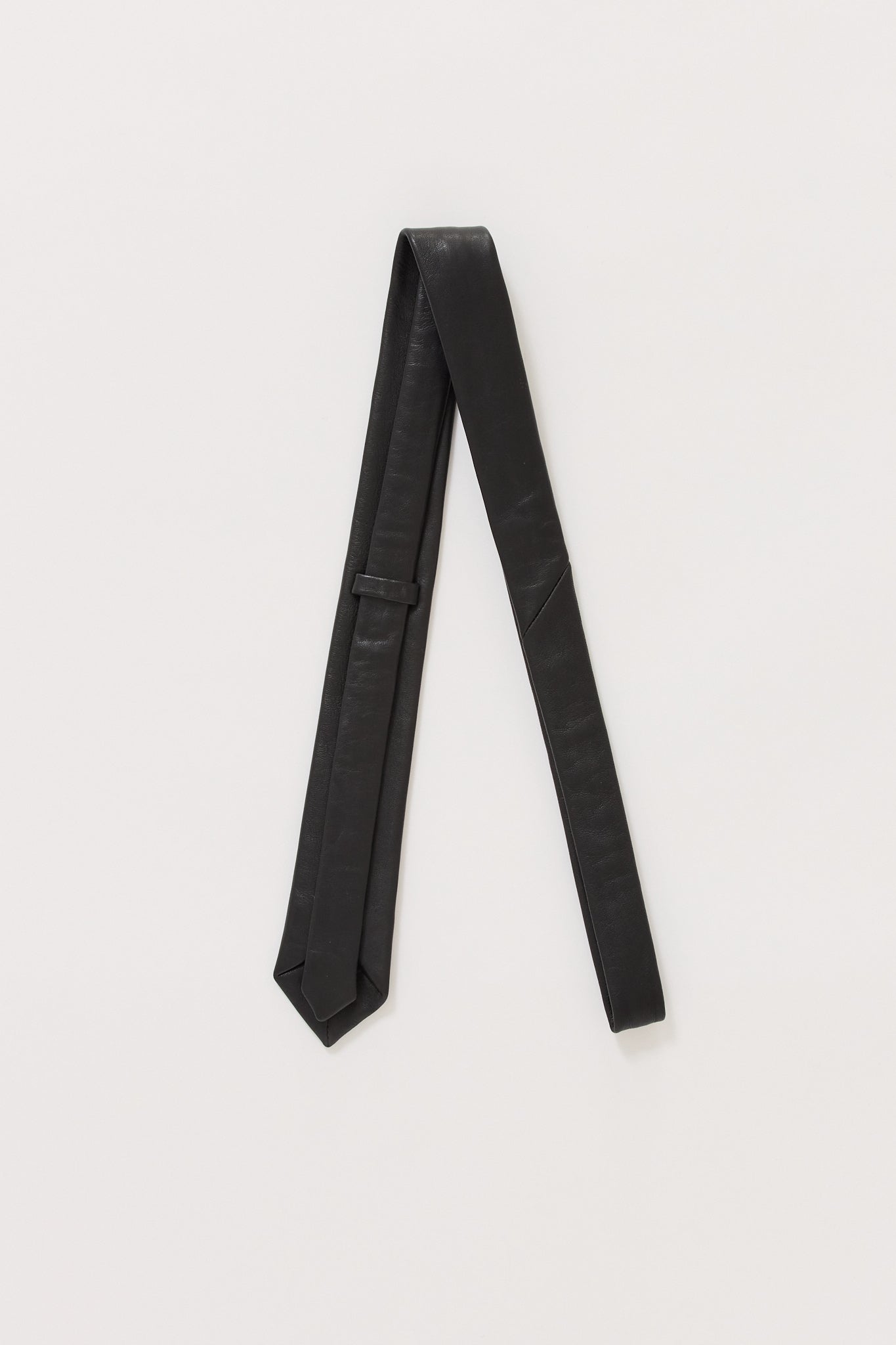 Leather Tie Black