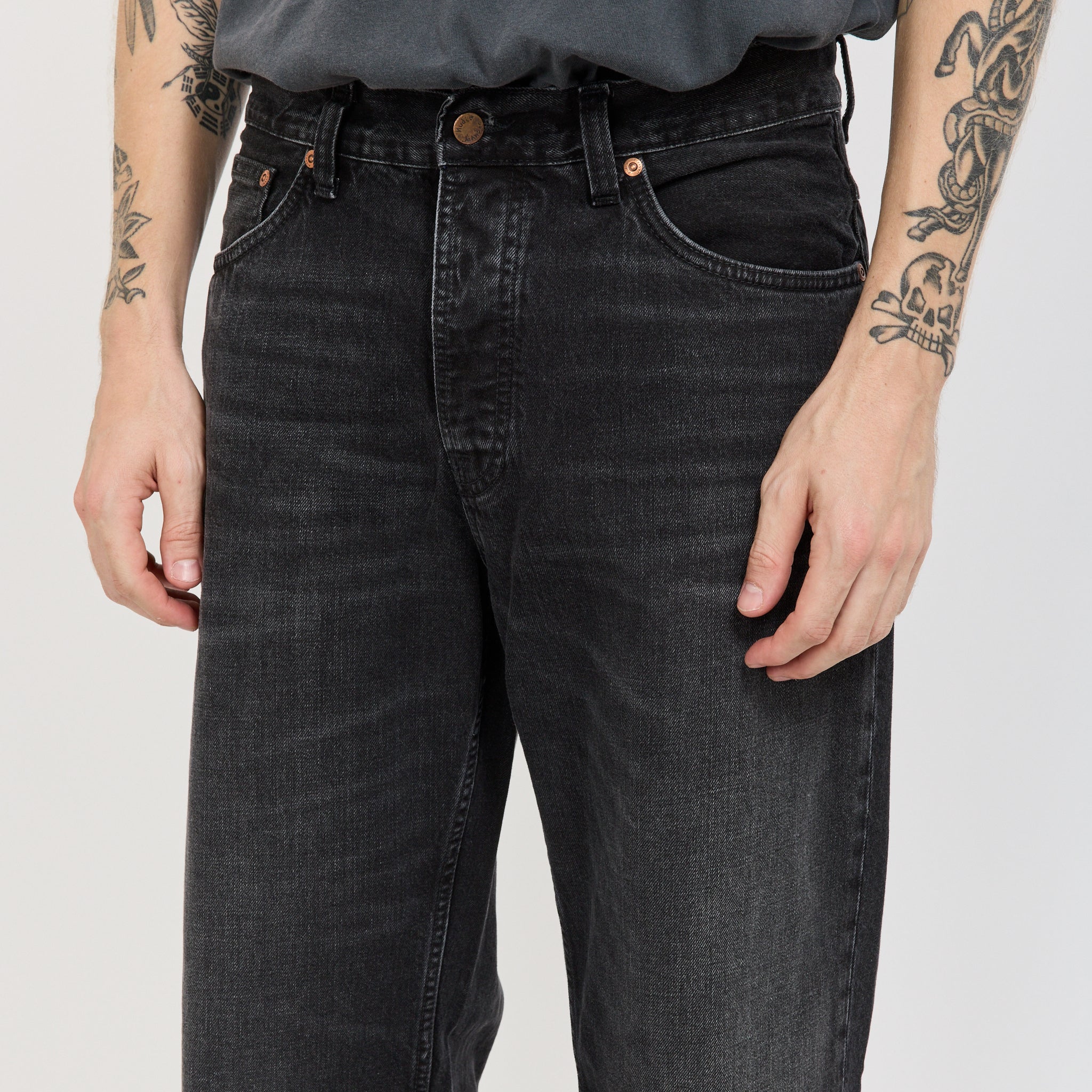 Nudie Jeans Co. | Loud Larry Black Storm | Maplestore