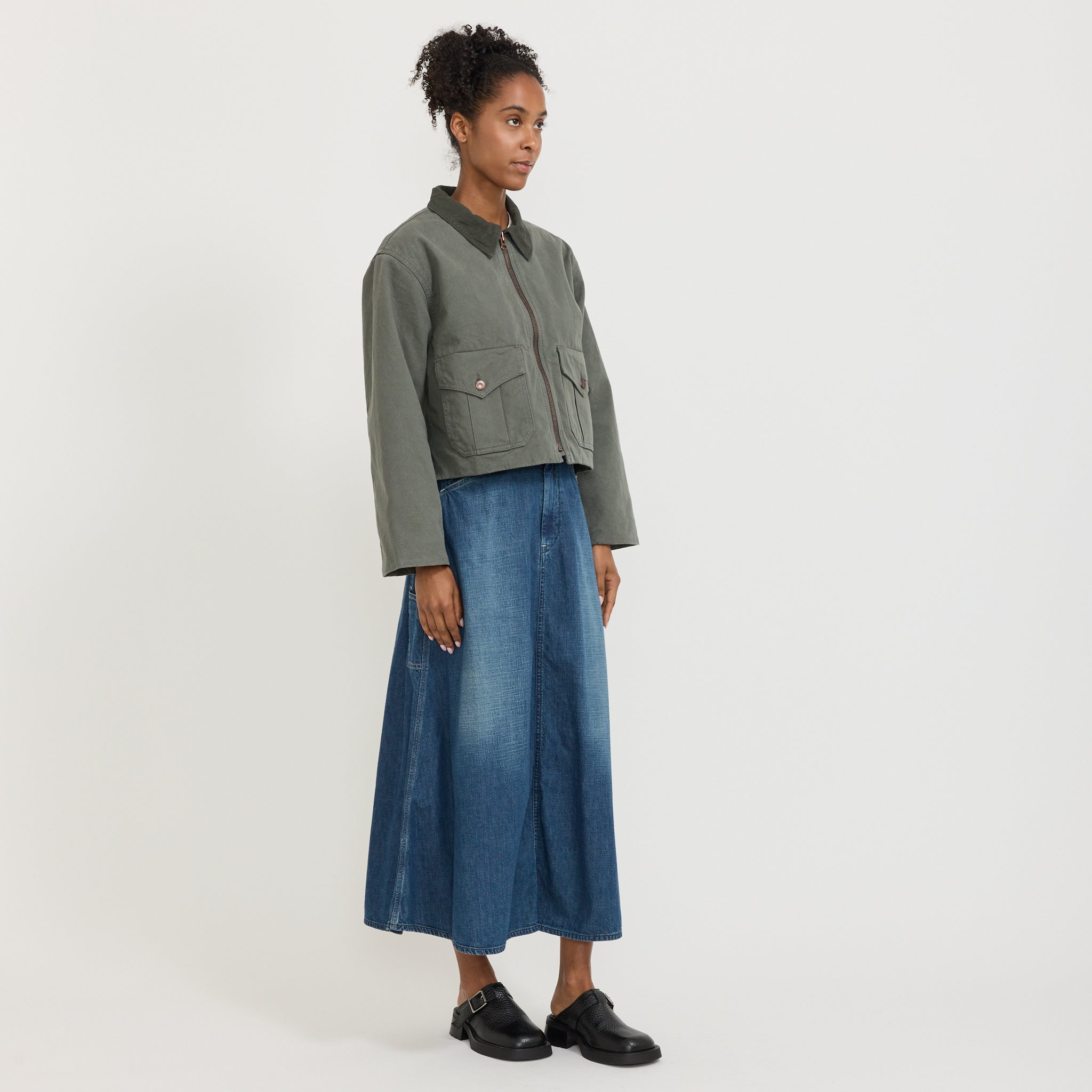 Molly Duck Canvas Jacket Green