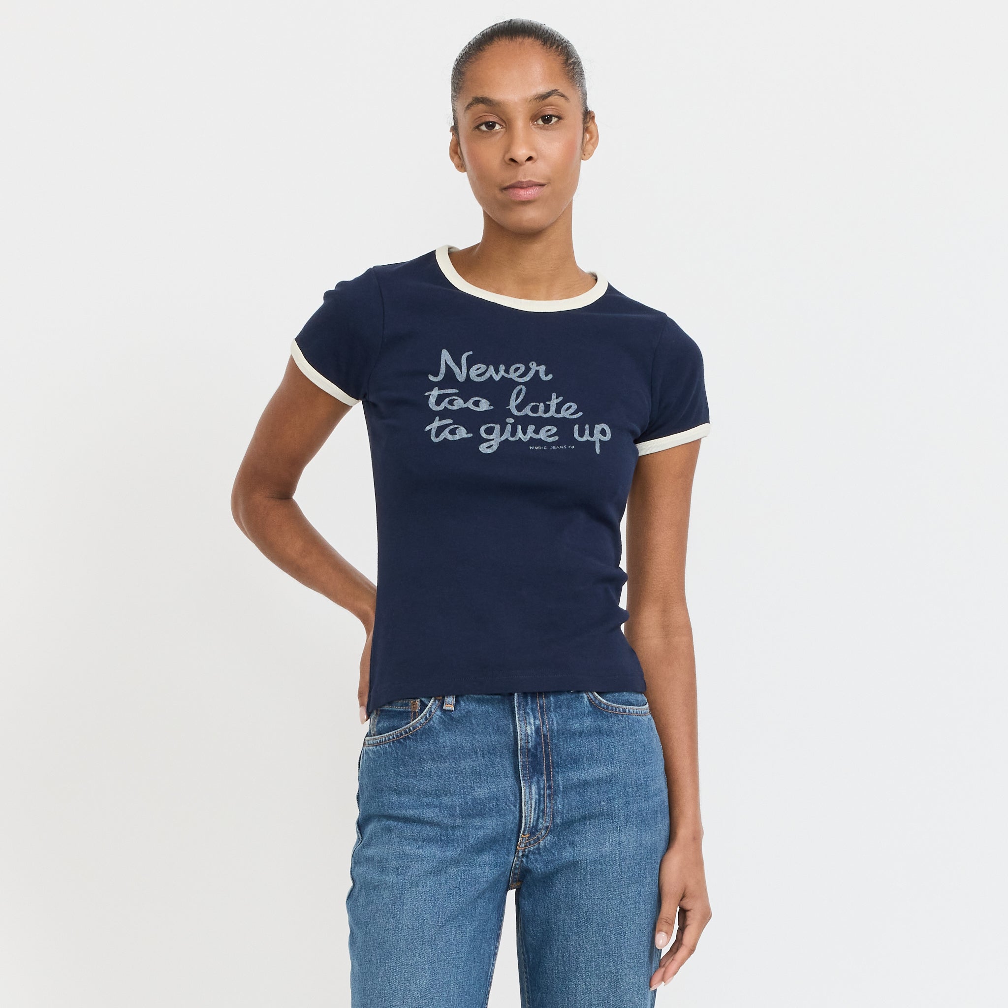 Eve Ringer Too Late T-Shirt Blueberry