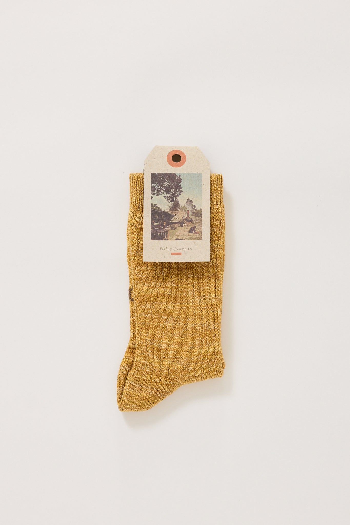 Rasmusson Women Rib Sock Mustard