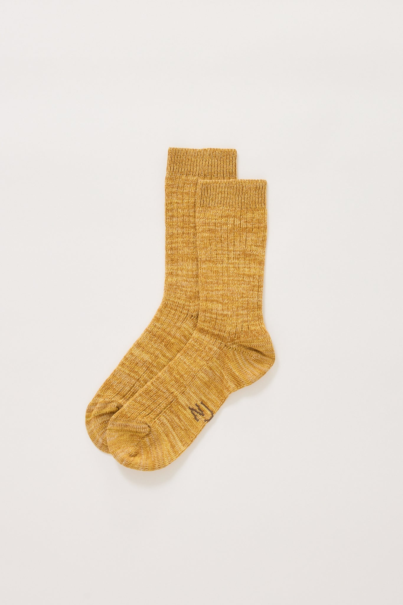 Rasmusson Women Rib Sock Mustard