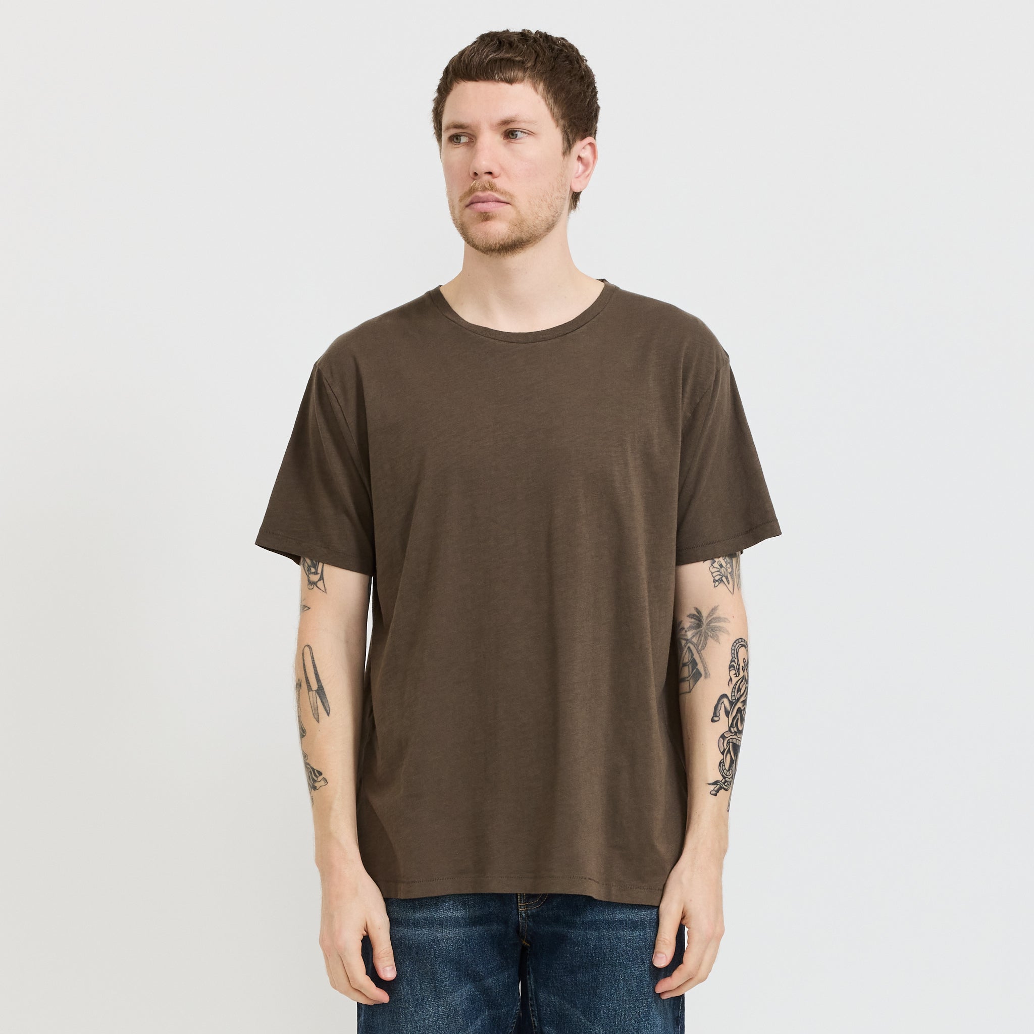 Roffe T-Shirt Black/Brown