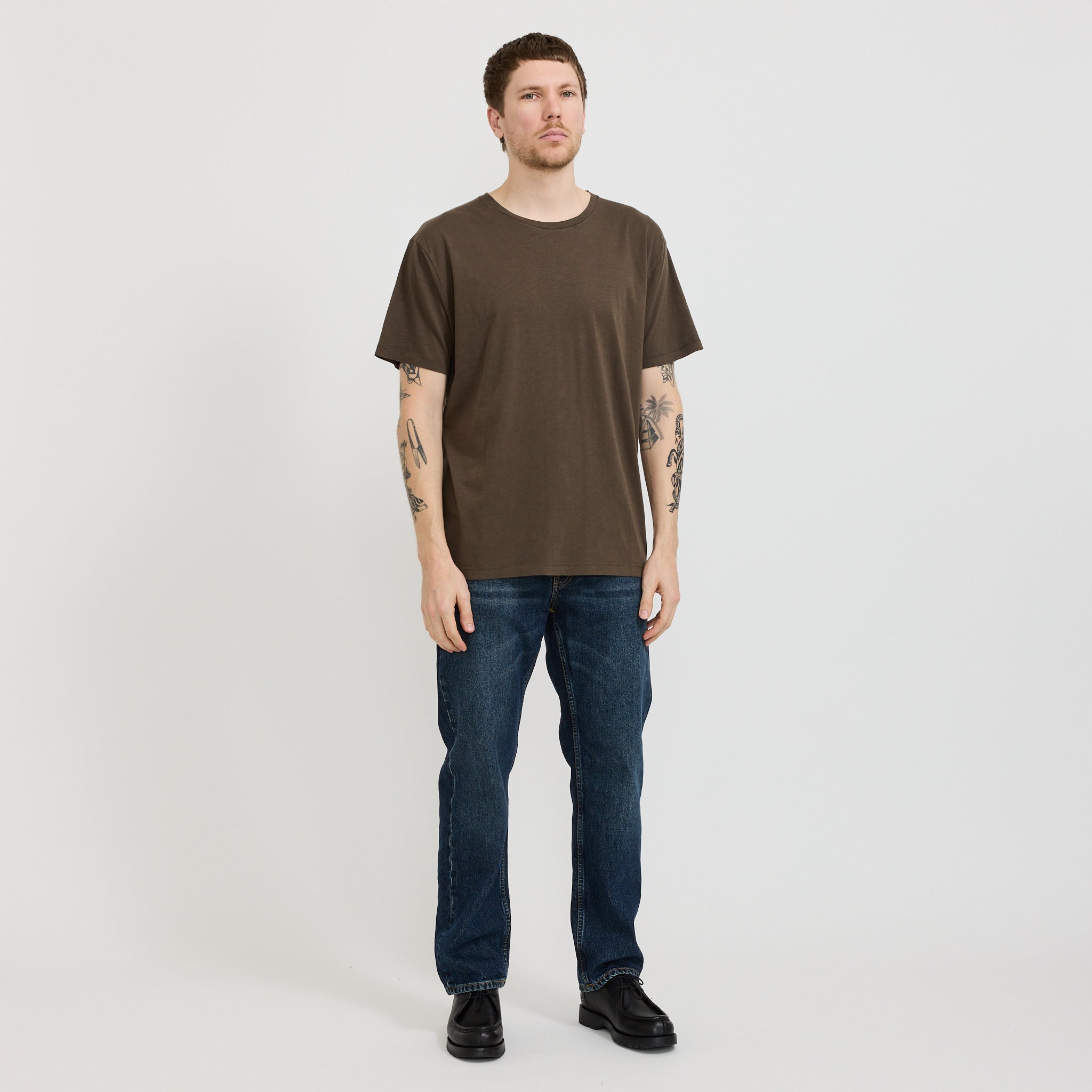 Roffe T-Shirt Black/Brown